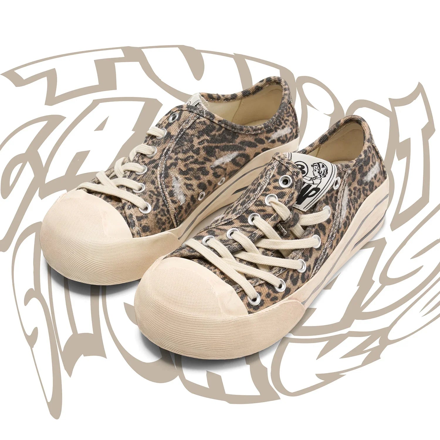 BBiMP Twist Canvas Sneaker-Leopard Print