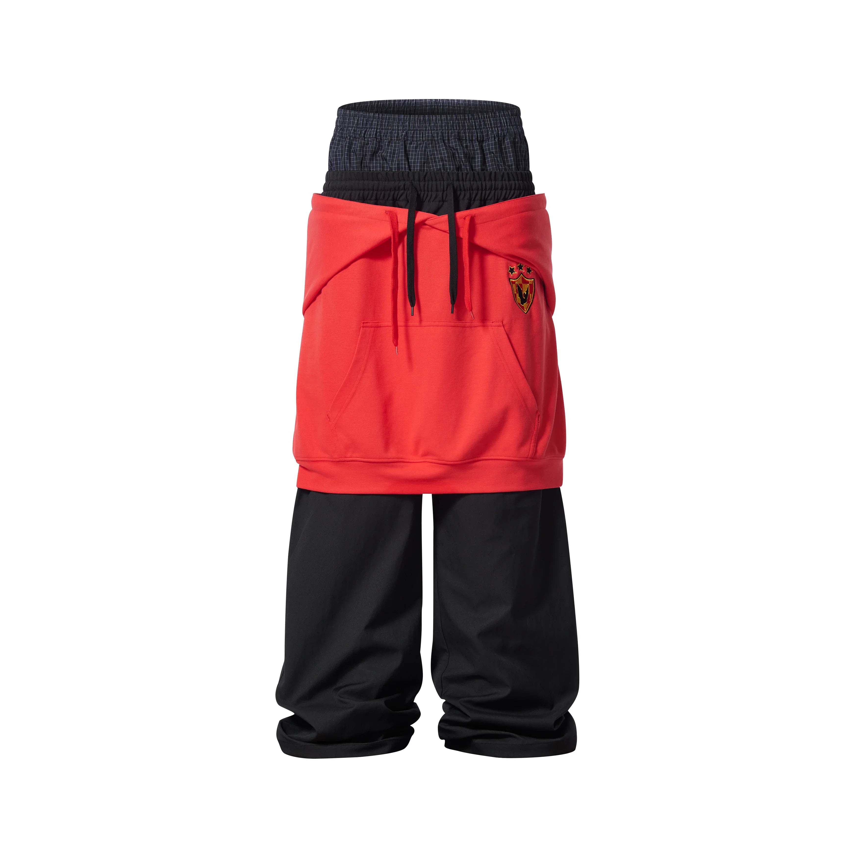 BBiMP Fake Double Layer Multi-Waist Sweat Pants - BBiMP
