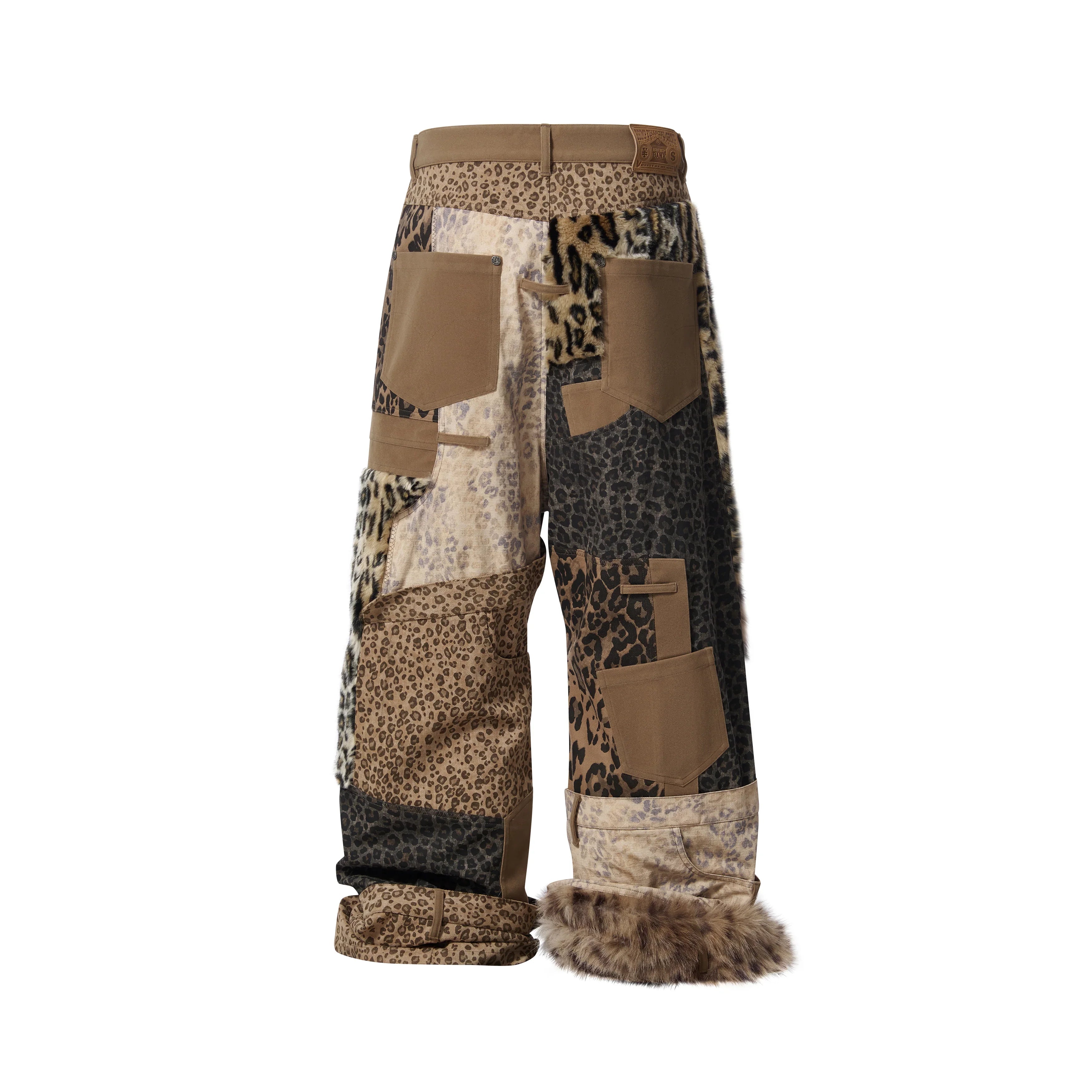 BBiMP Patchwork Leopard Print Trousers - BBiMP