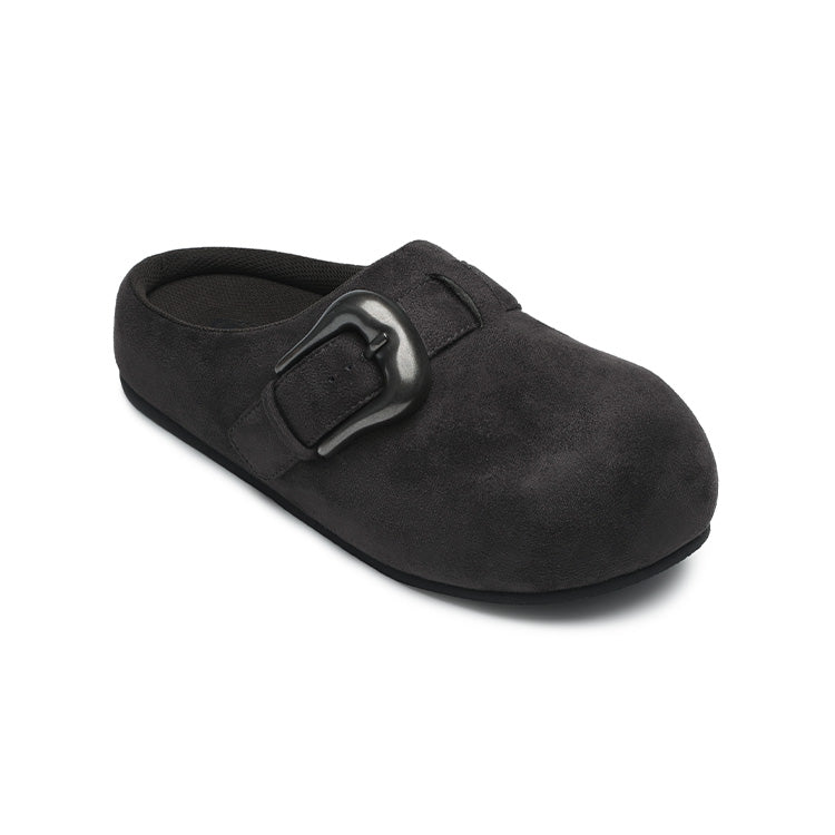 BBiMP Cartoon Puff-Lock Slippers – Carbon Black