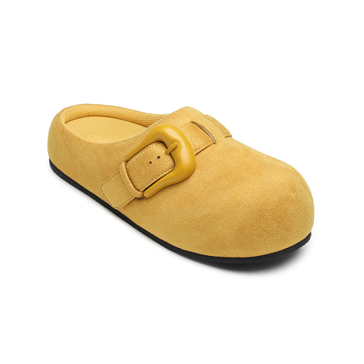 BBiMP Cartoon Puff-Lock Slippers – Mustard Yellow