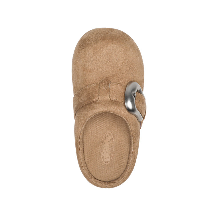 BBiMP Cartoon Puff-Lock Slippers – Brown