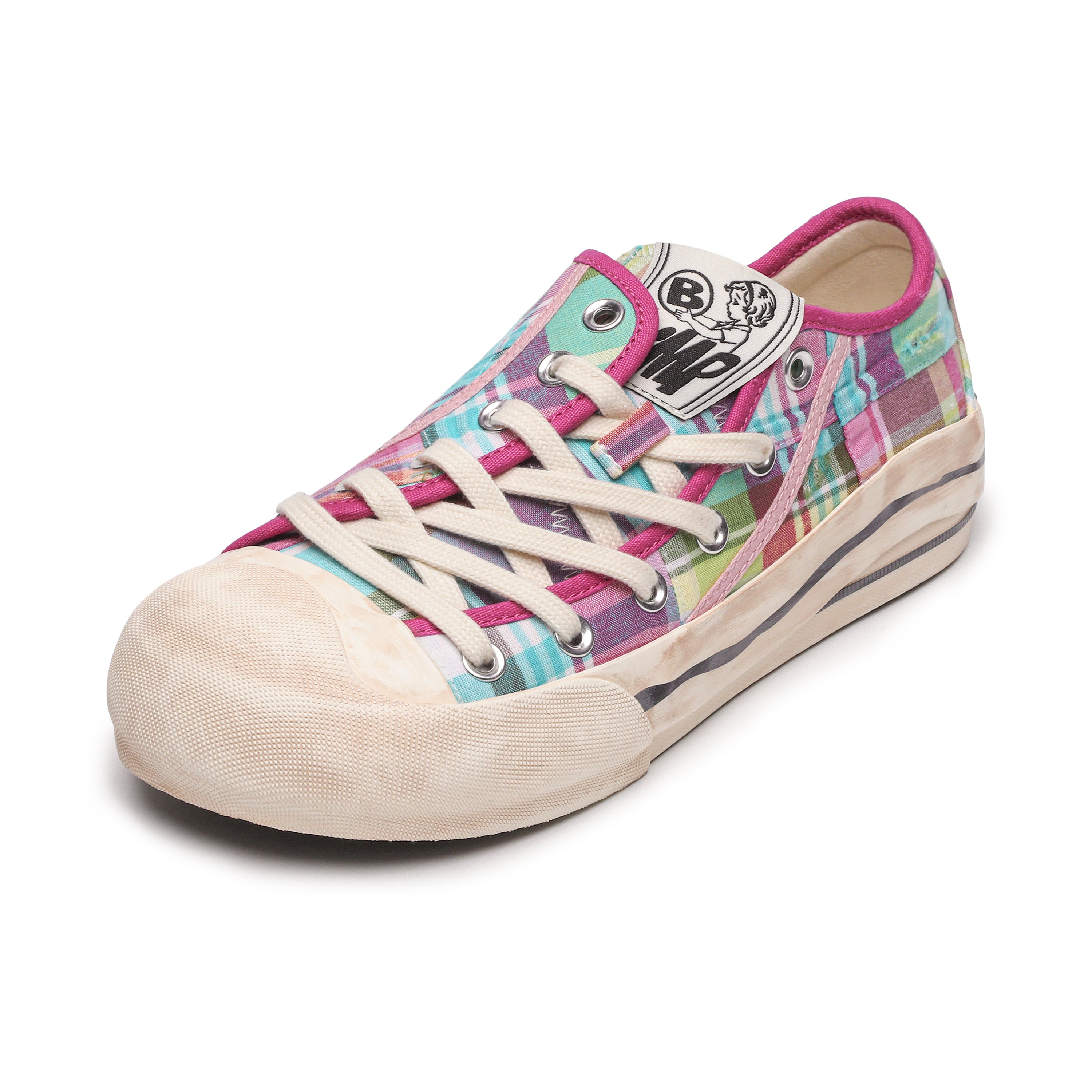 BBiMP Twist Canvas Sneaker-Pink Gingham
