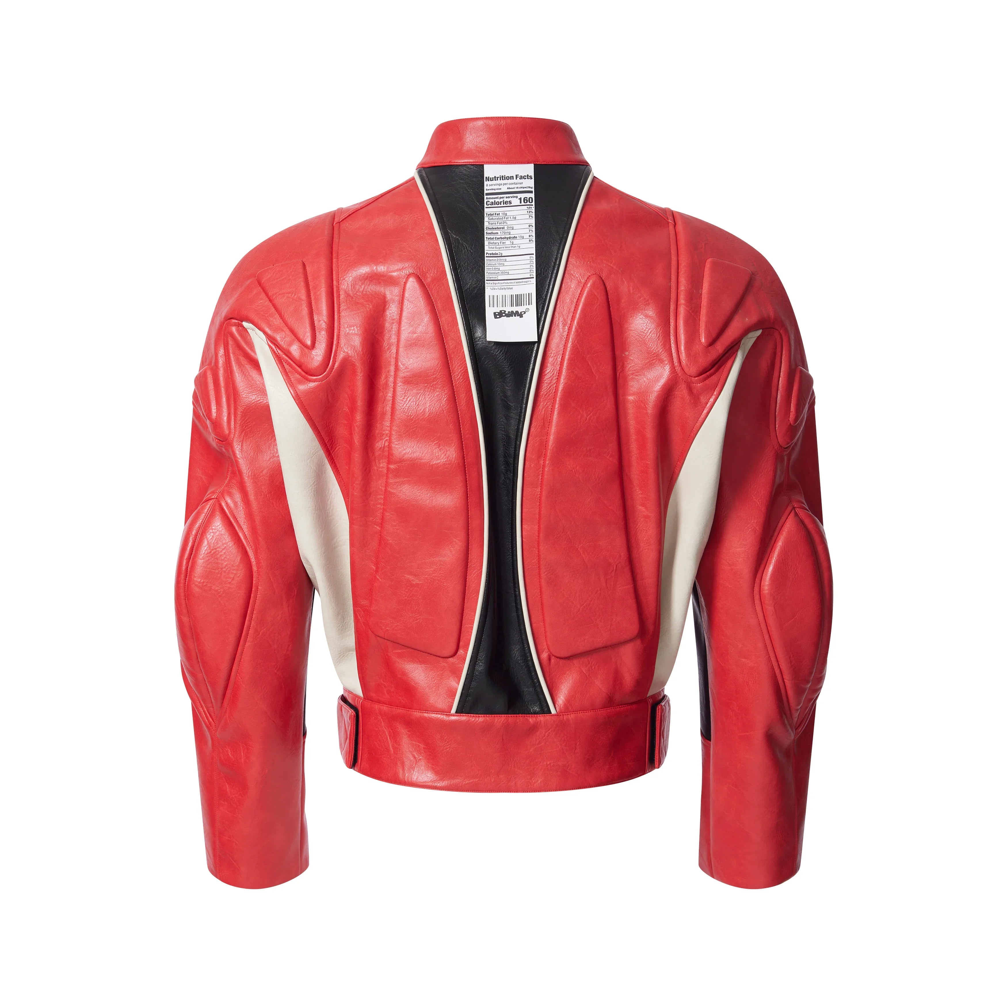 BBiMP Akira 3D Cut Panel Stitch Moto Leather Jacket - BBiMP