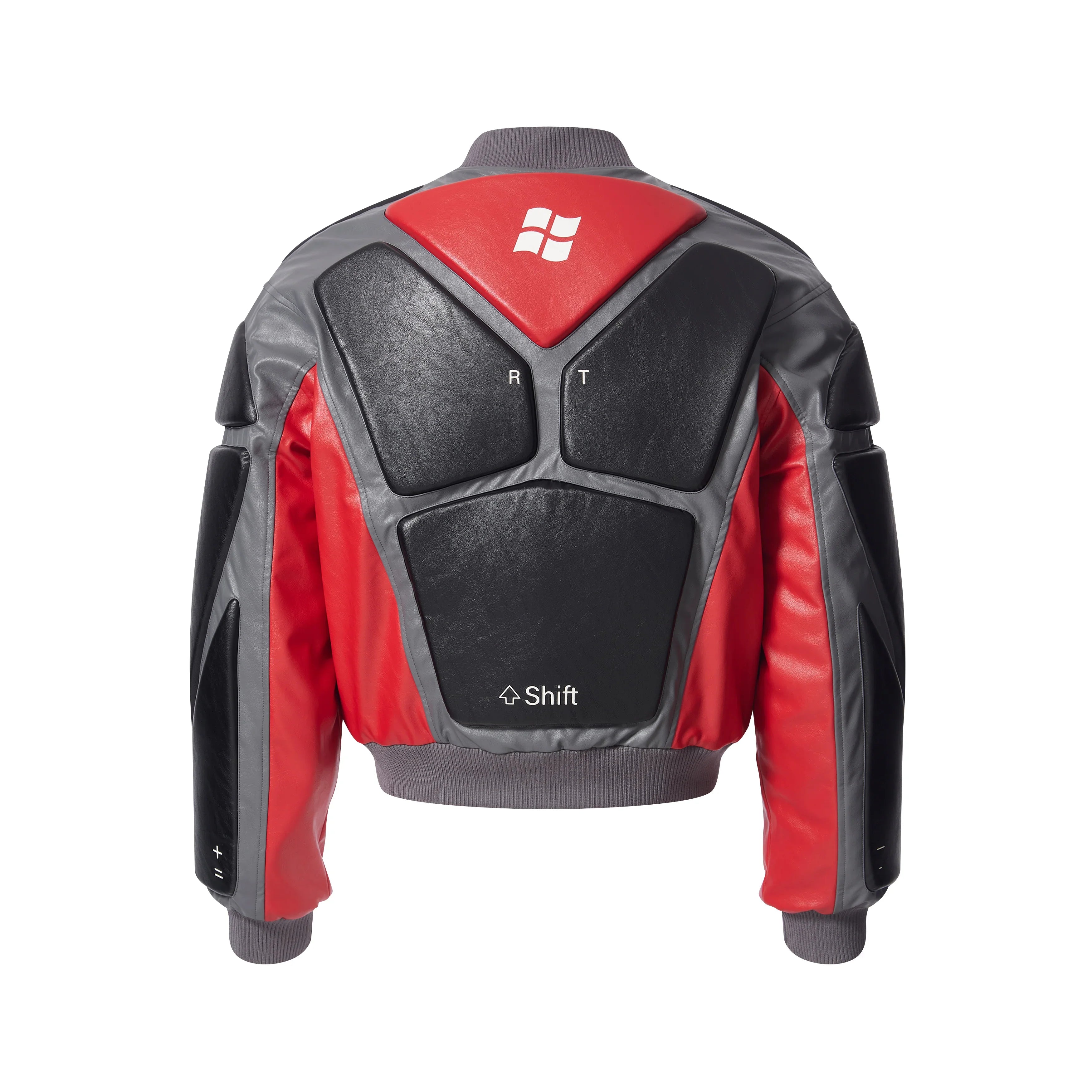 BBiMP 3D Keyboard Embossed Heavy Puffer Jacket - BBiMP