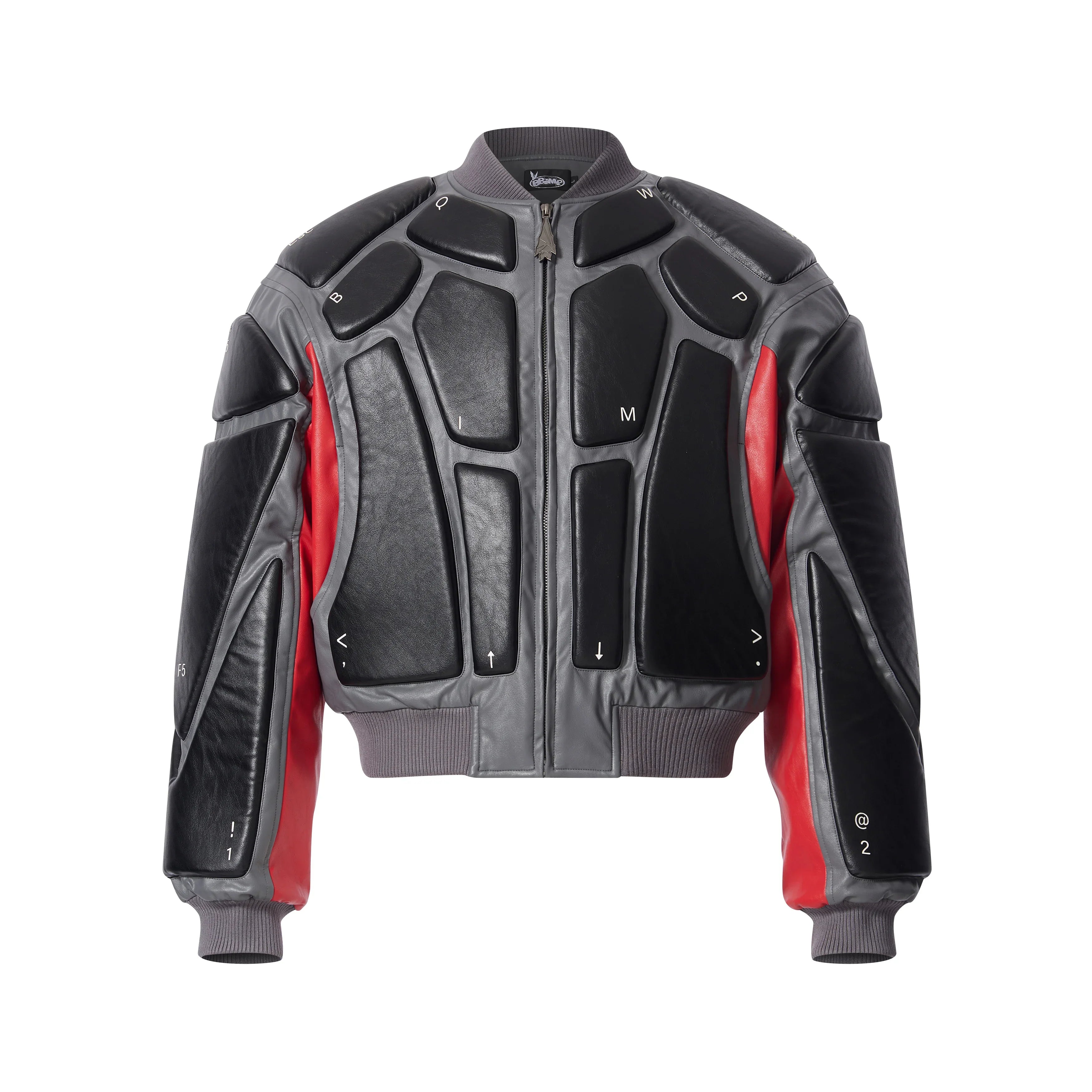 BBiMP 3D Keyboard Embossed Heavy Puffer Jacket - BBiMP