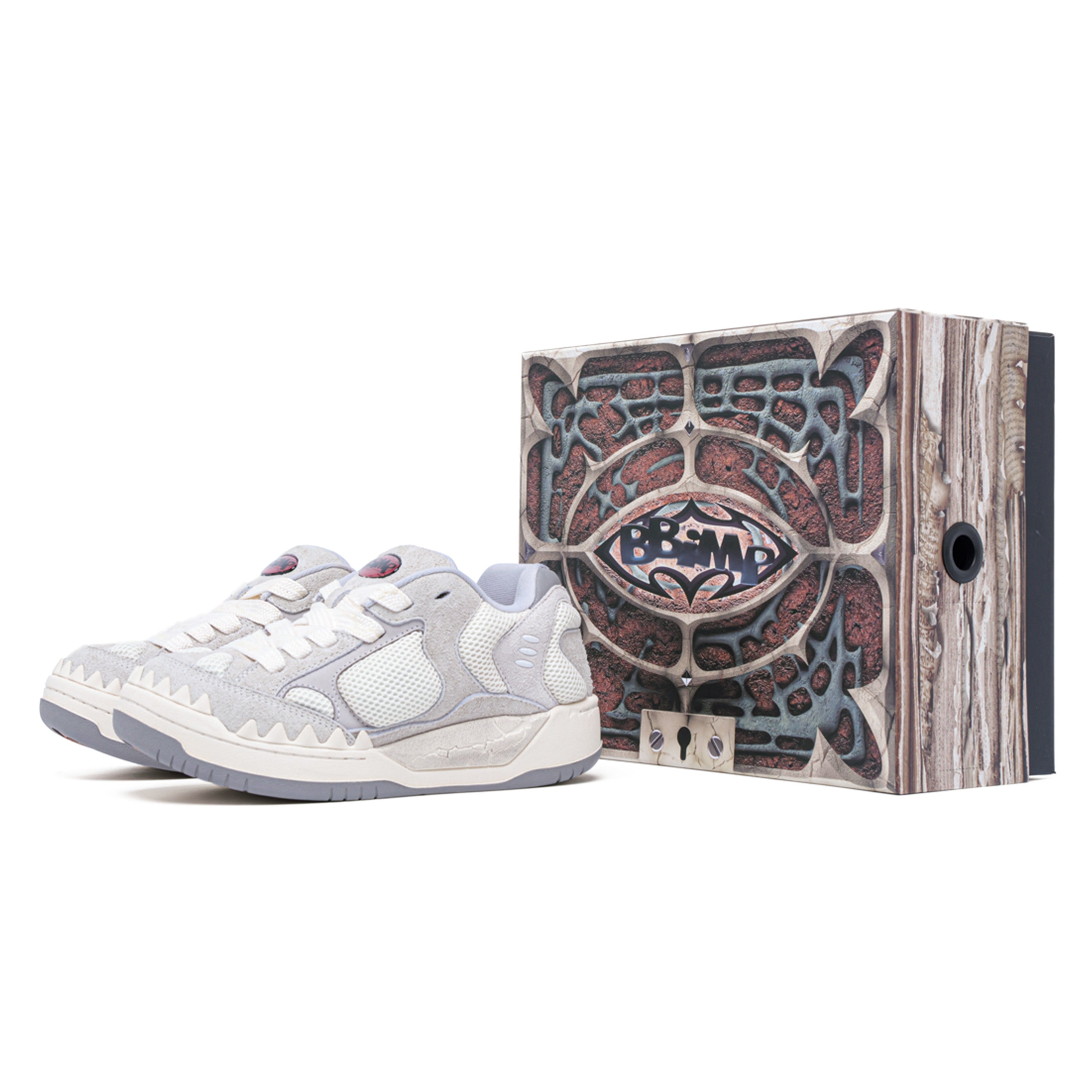 BBiMP Dinosaur Shoes White