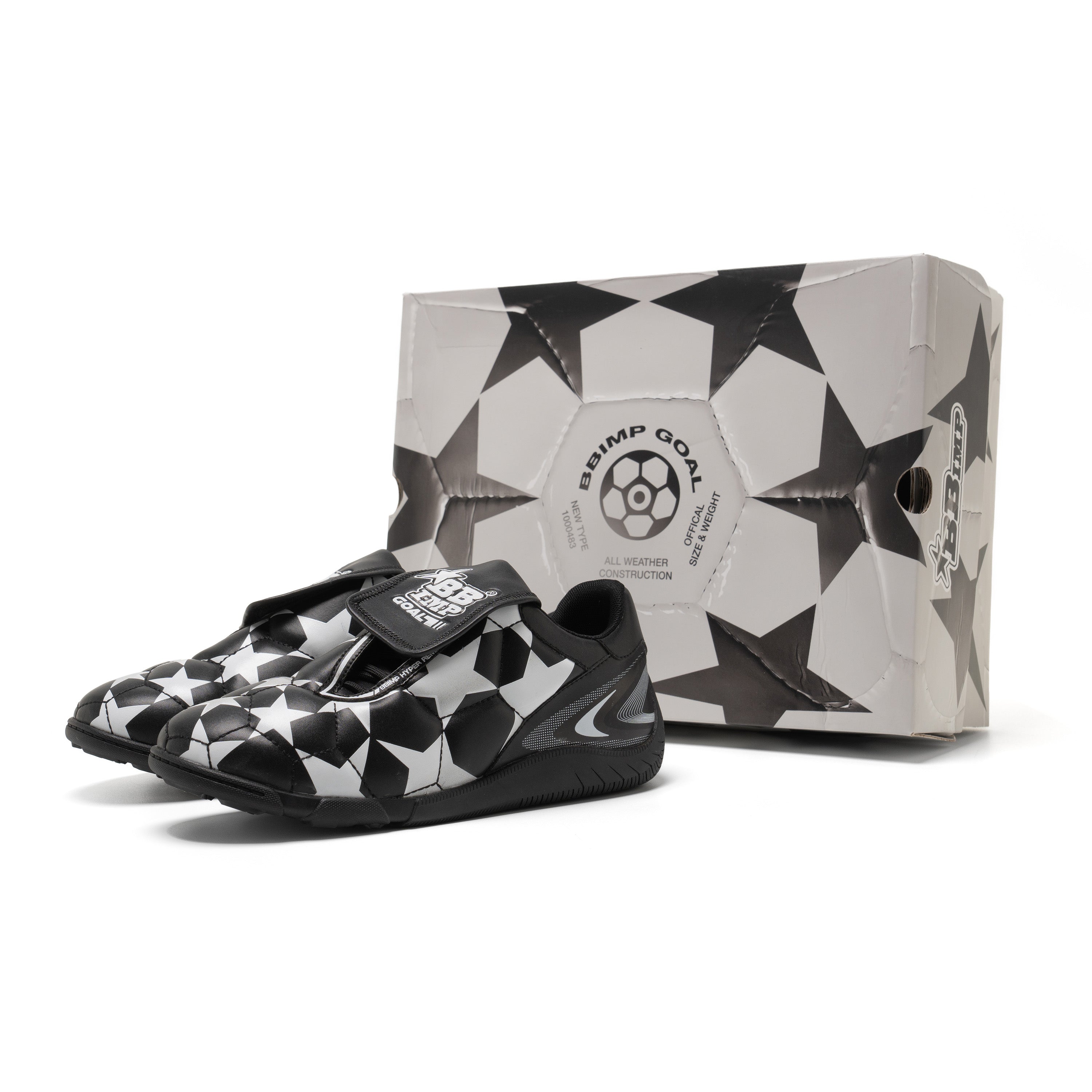 BBiMP Chaussures de Football Goal – Noir Intense