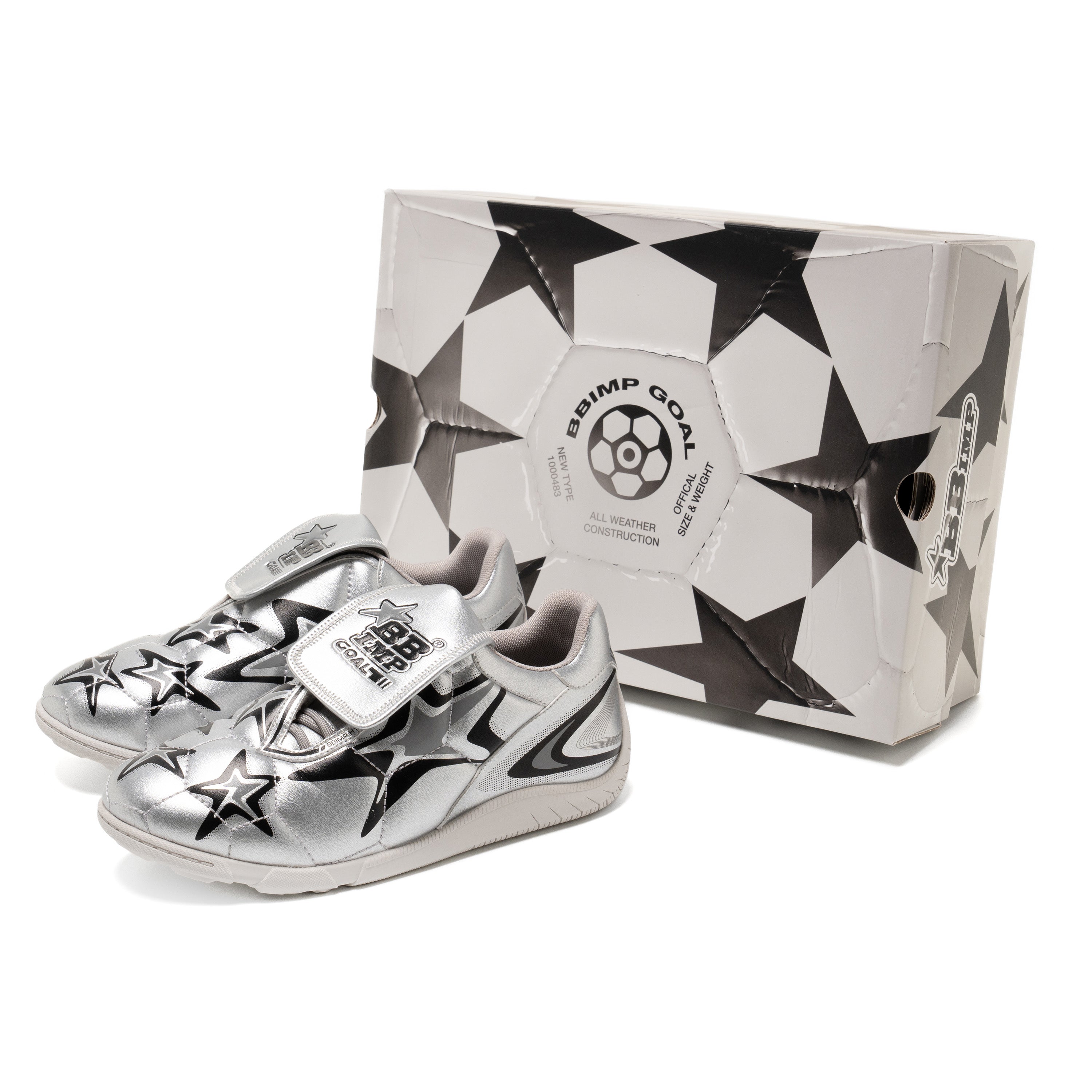 BBiMP Goal Soccer Shoes-Silver