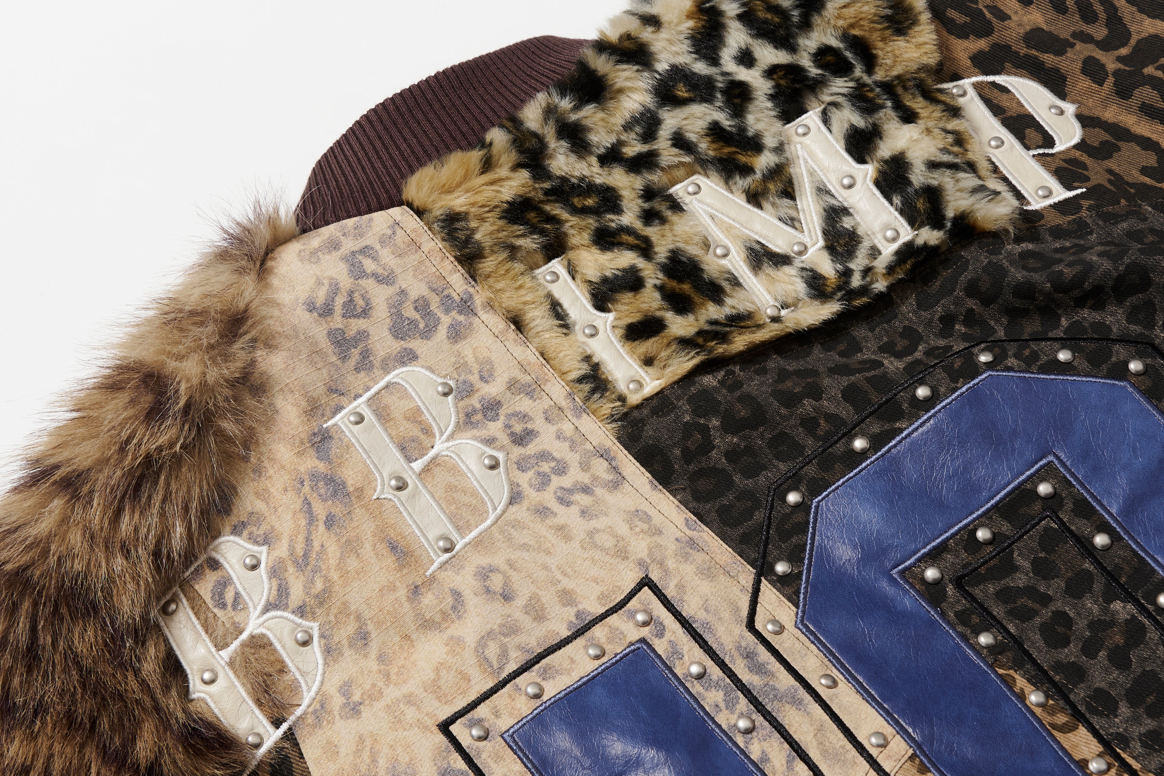 BBiMP Burn Effect Distressed Camo Bomber Jacket