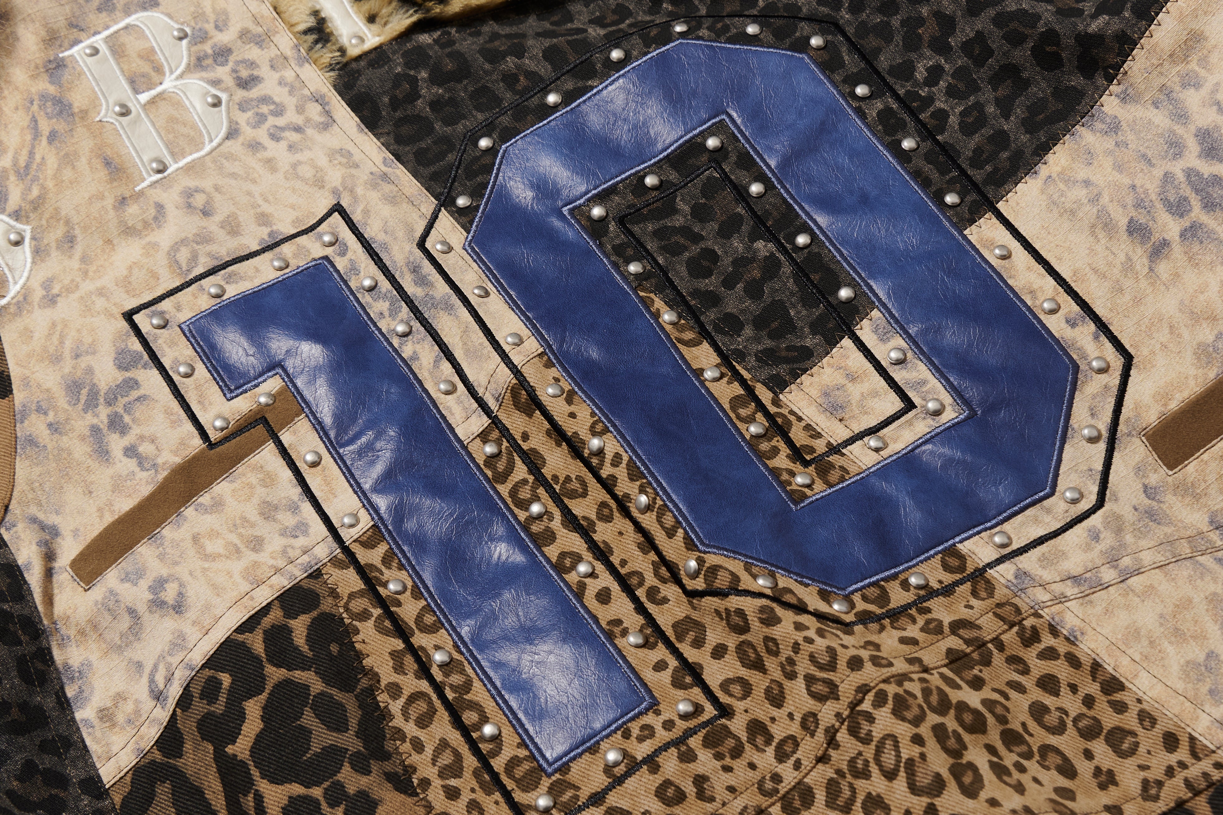 BBiMP Burn Effect Distressed Camo Bomber Jacket