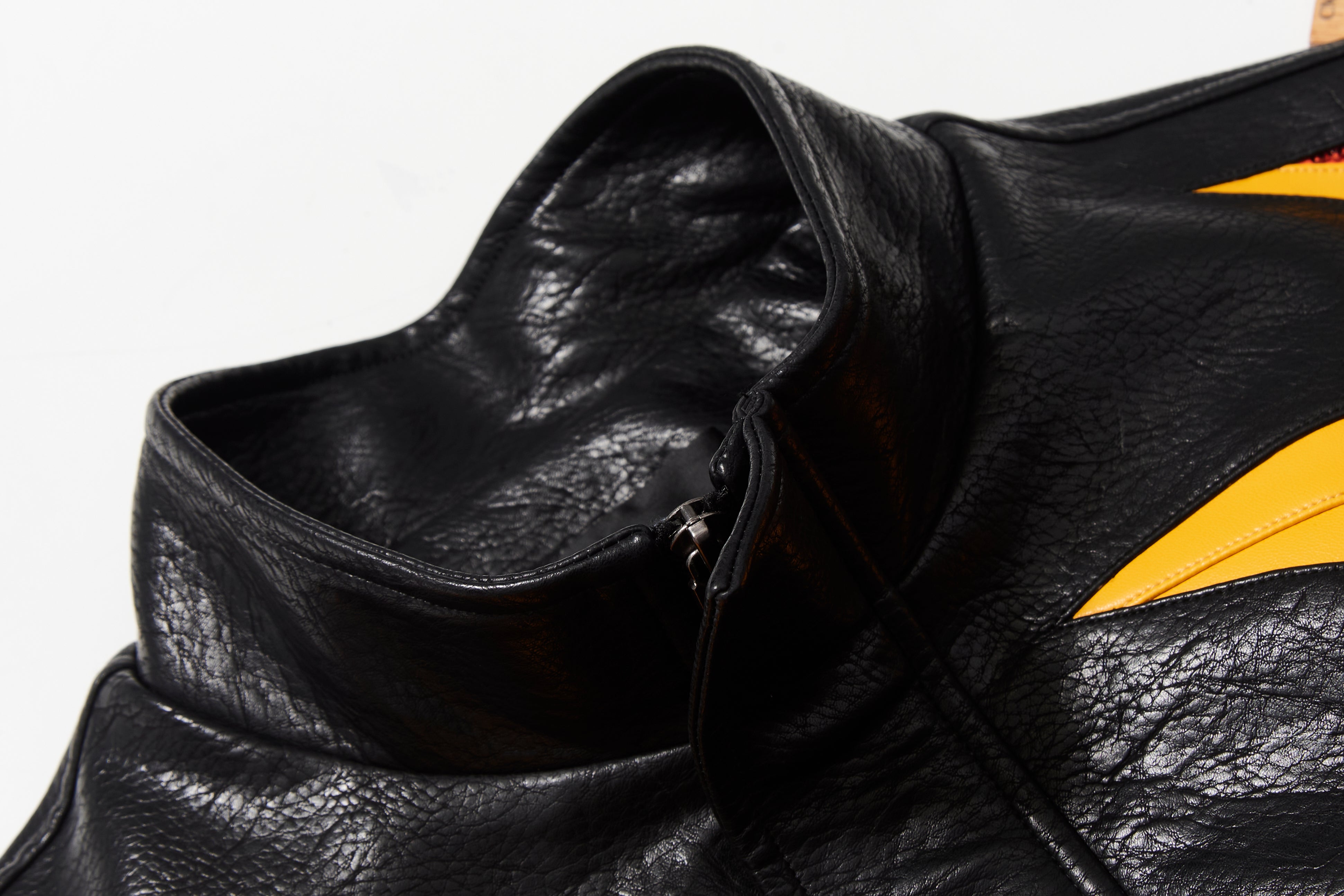 BBiMP Flame Embellished Sequin Leather Jacket