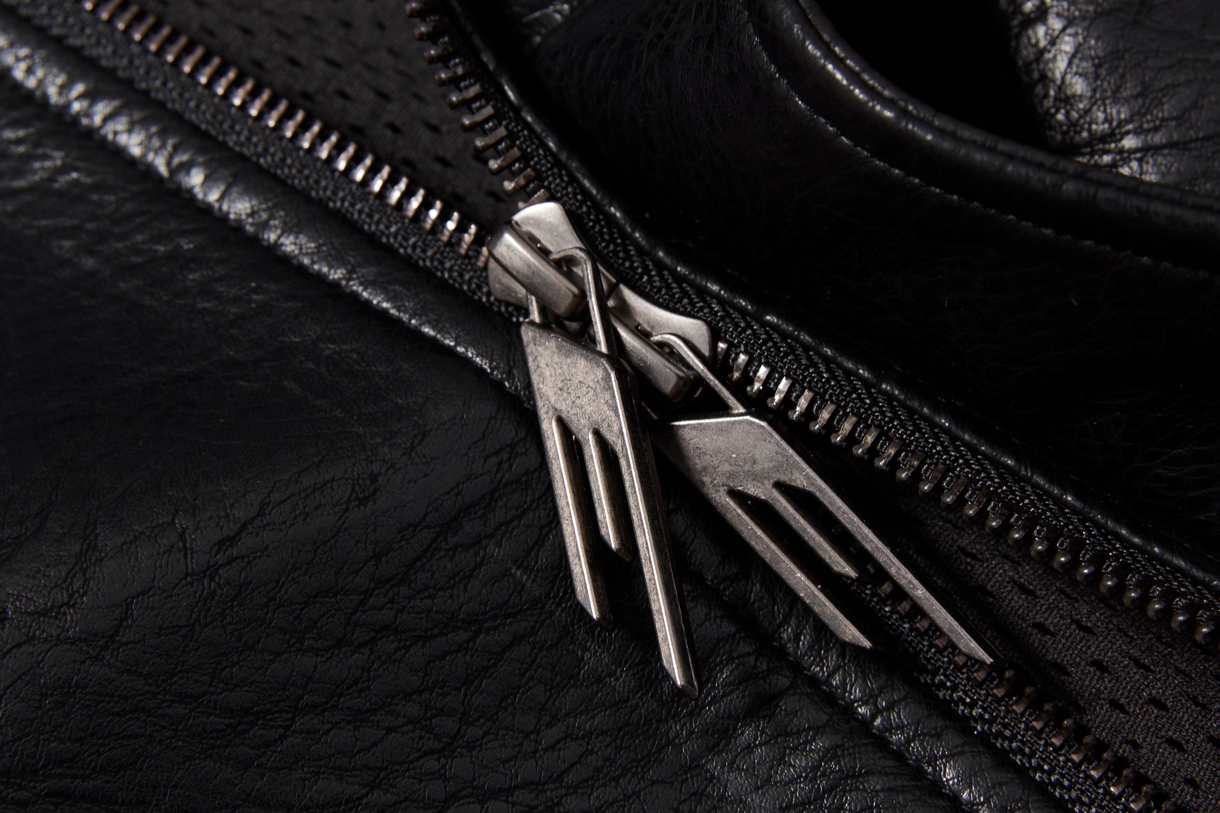 BBiMP Flame Embellished Sequin Leather Jacket