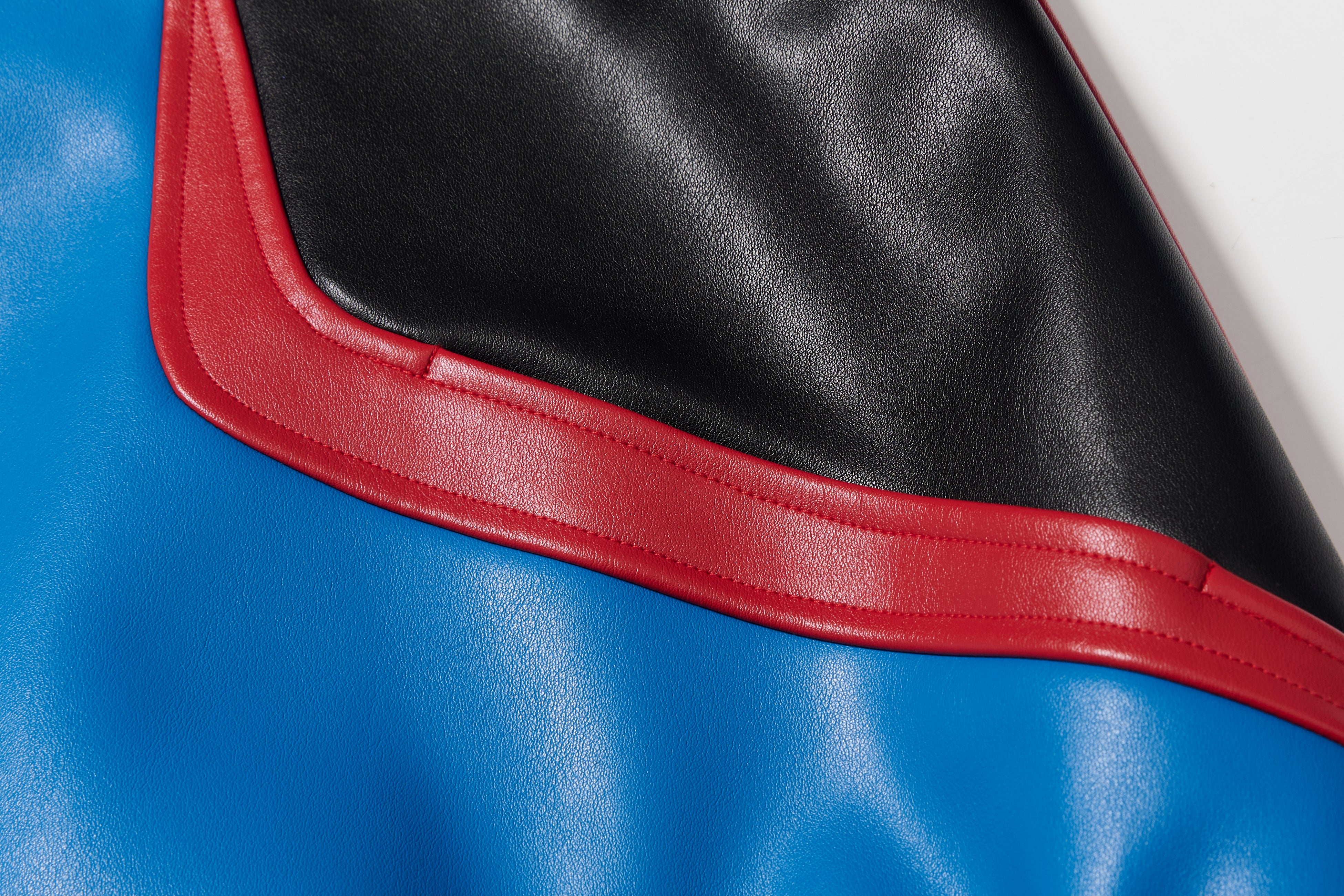 BBiMP Demon Embroidery Heavy Biker Leather Jacket