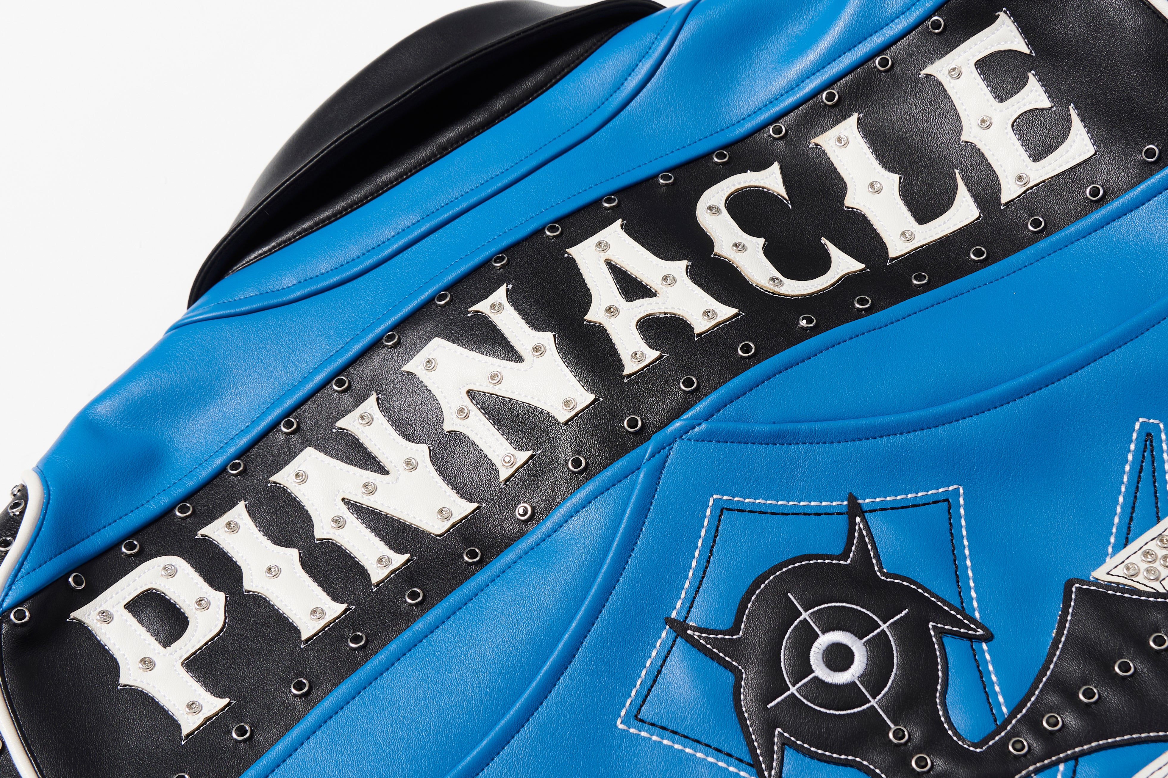 BBiMP Demon Embroidery Heavy Biker Leather Jacket