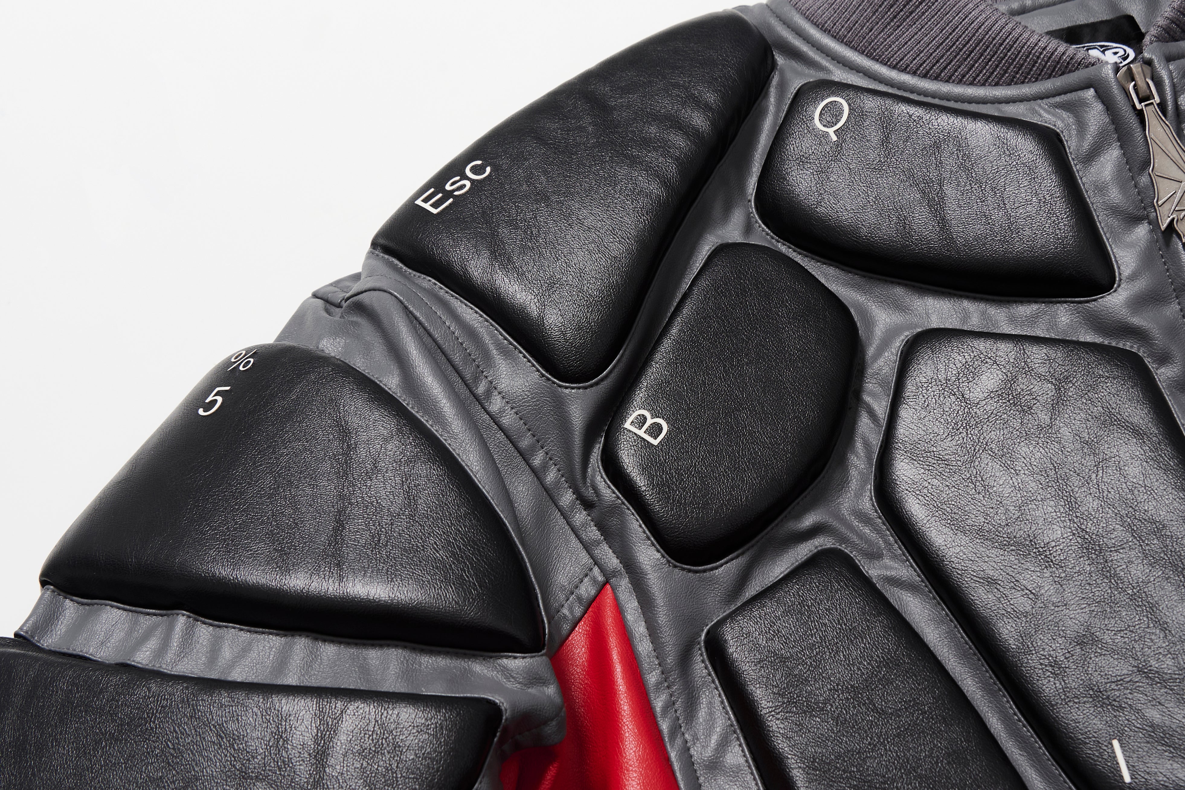 BBiMP 3D Keyboard Embossed Heavy Puffer Jacket