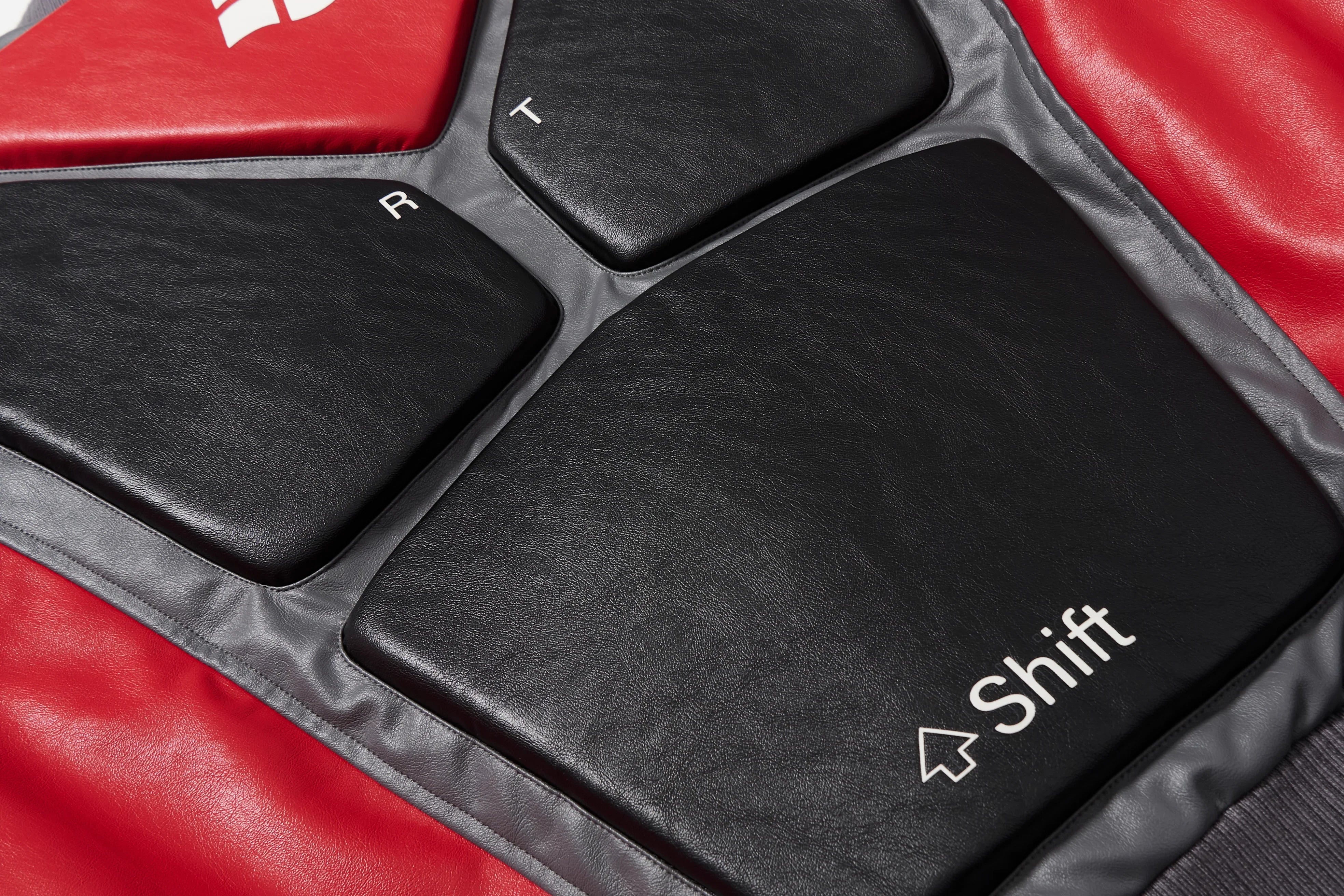 BBiMP 3D Keyboard Embossed Heavy Puffer Jacket - BBiMP