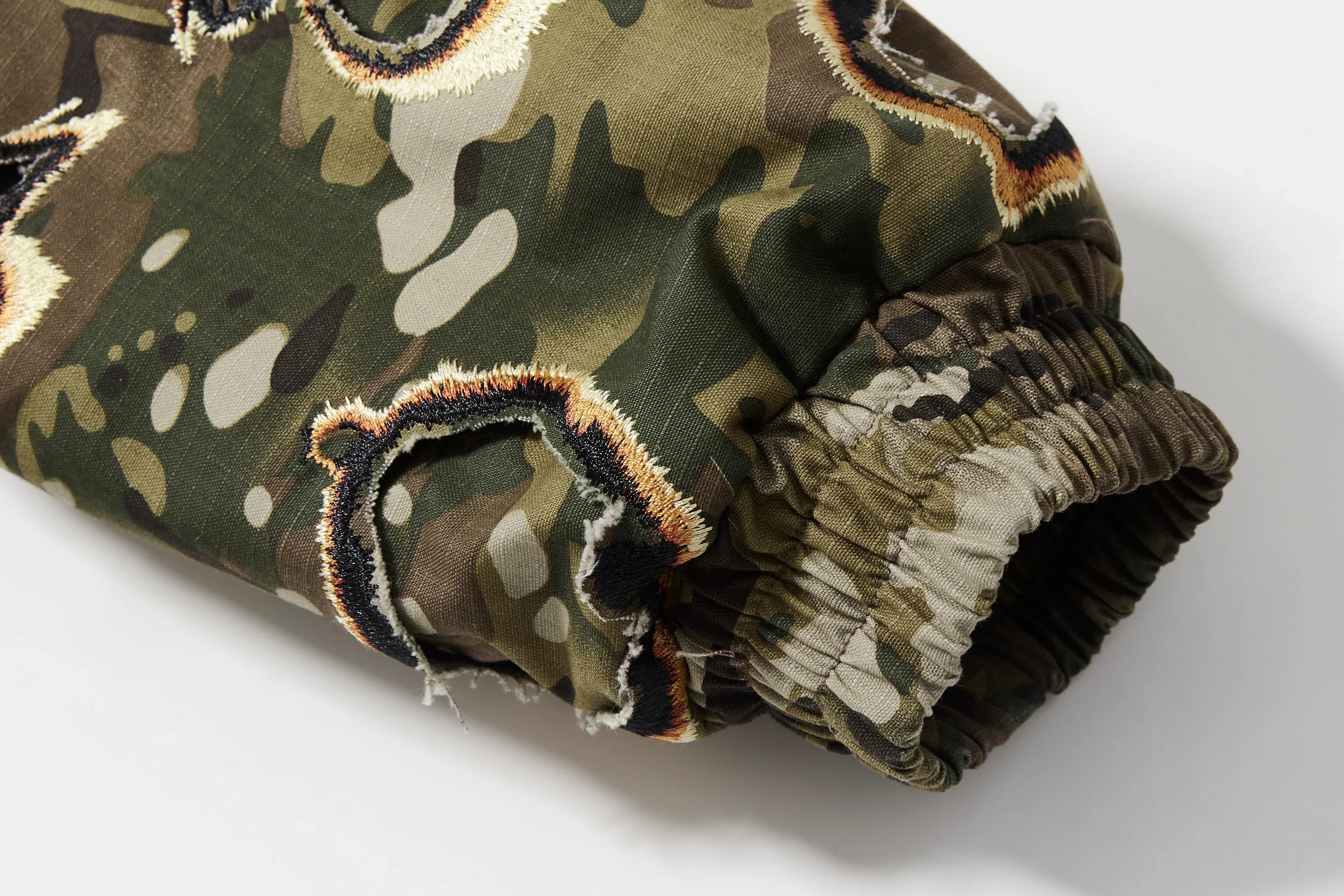 BBiMP Double Layer Burnt Camo Bomber Jacket - BBiMP