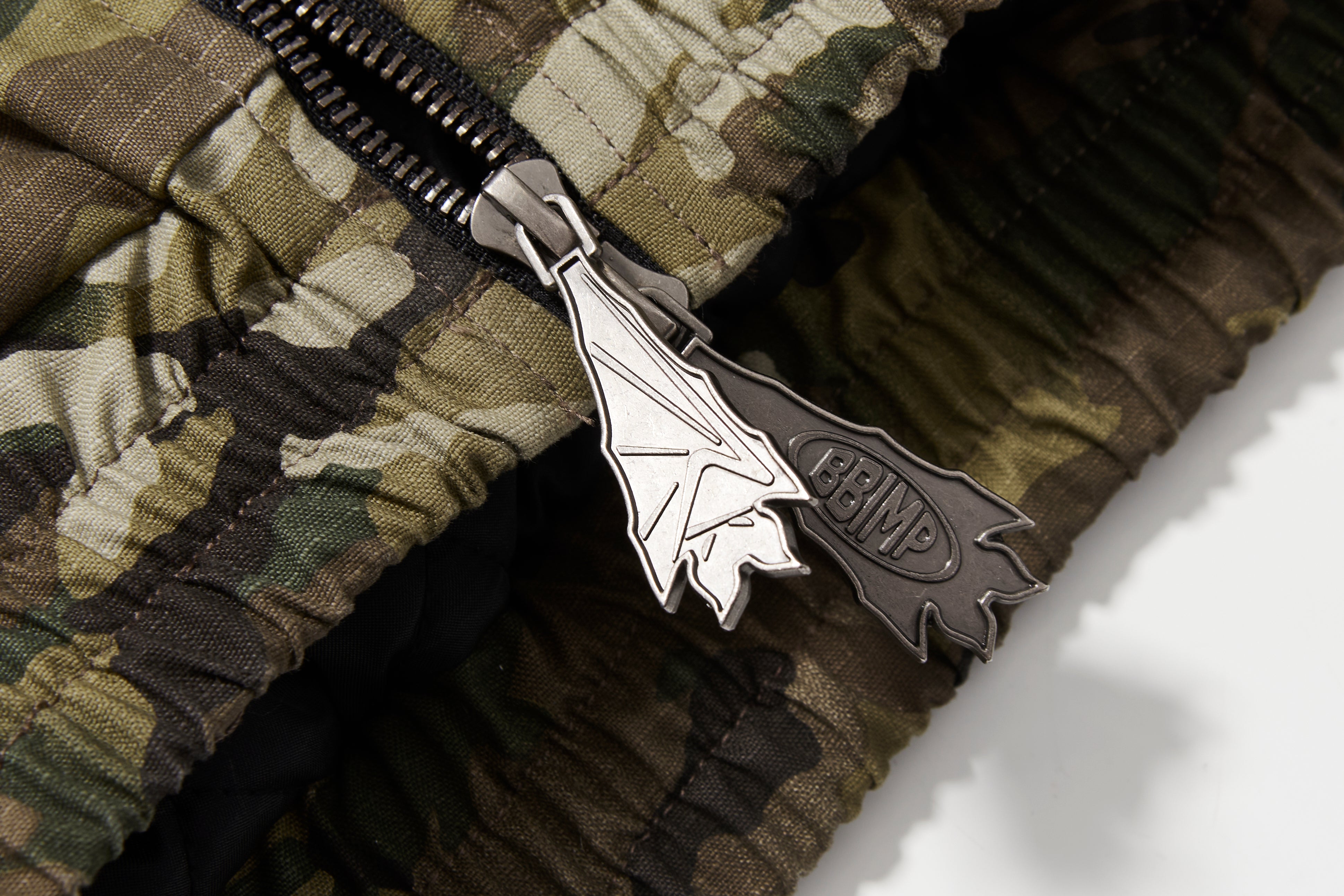 BBiMP Double Layer Burnt Camo Bomber Jacket