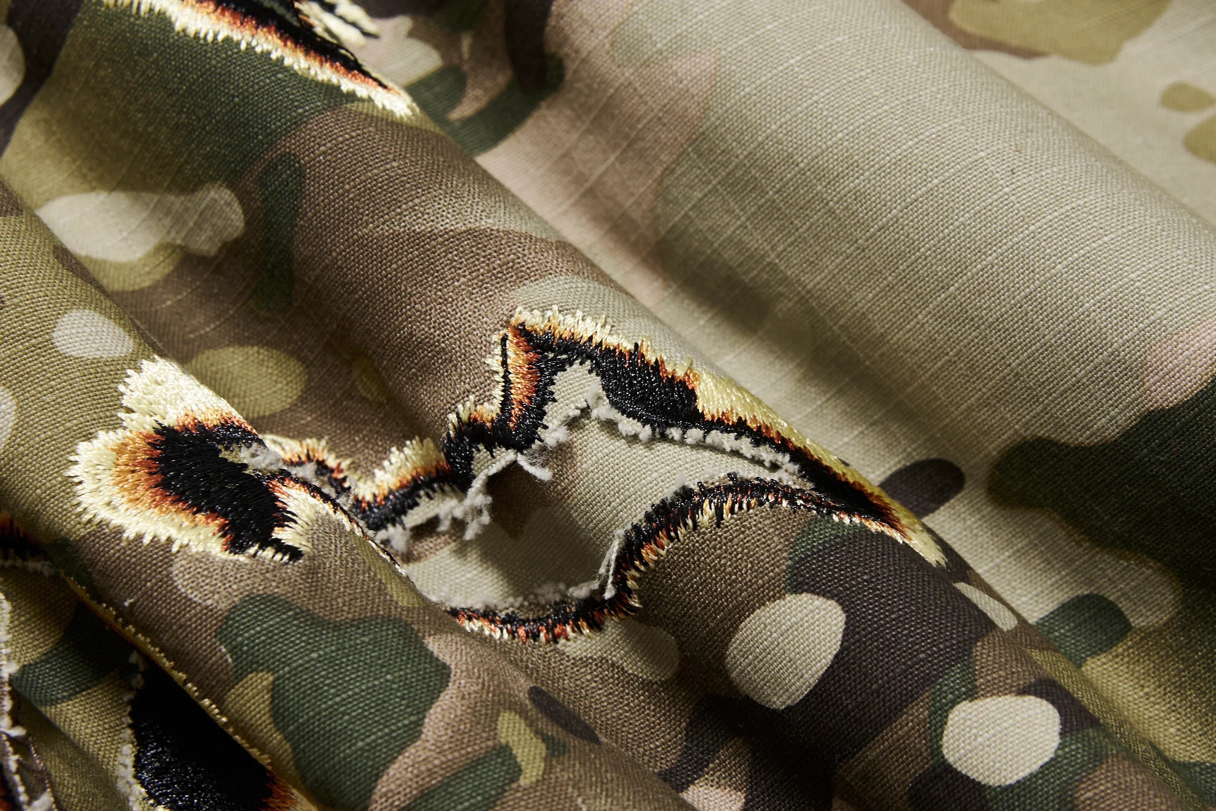 BBiMP Double Layer Burnt Camo Bomber Jacket - BBiMP