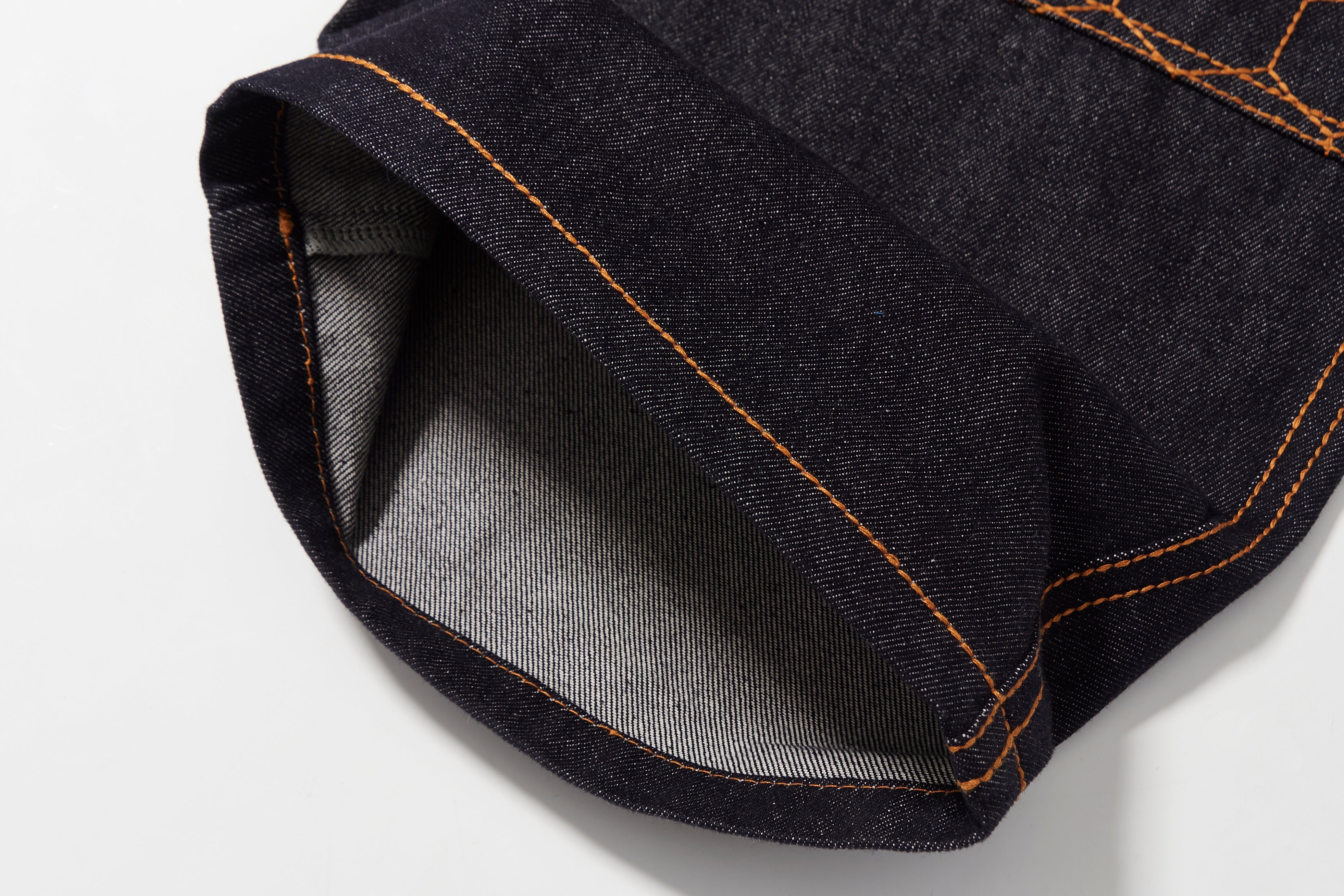 BBiMP Raw Denim Cargo Pants with Football Sequin Pattern