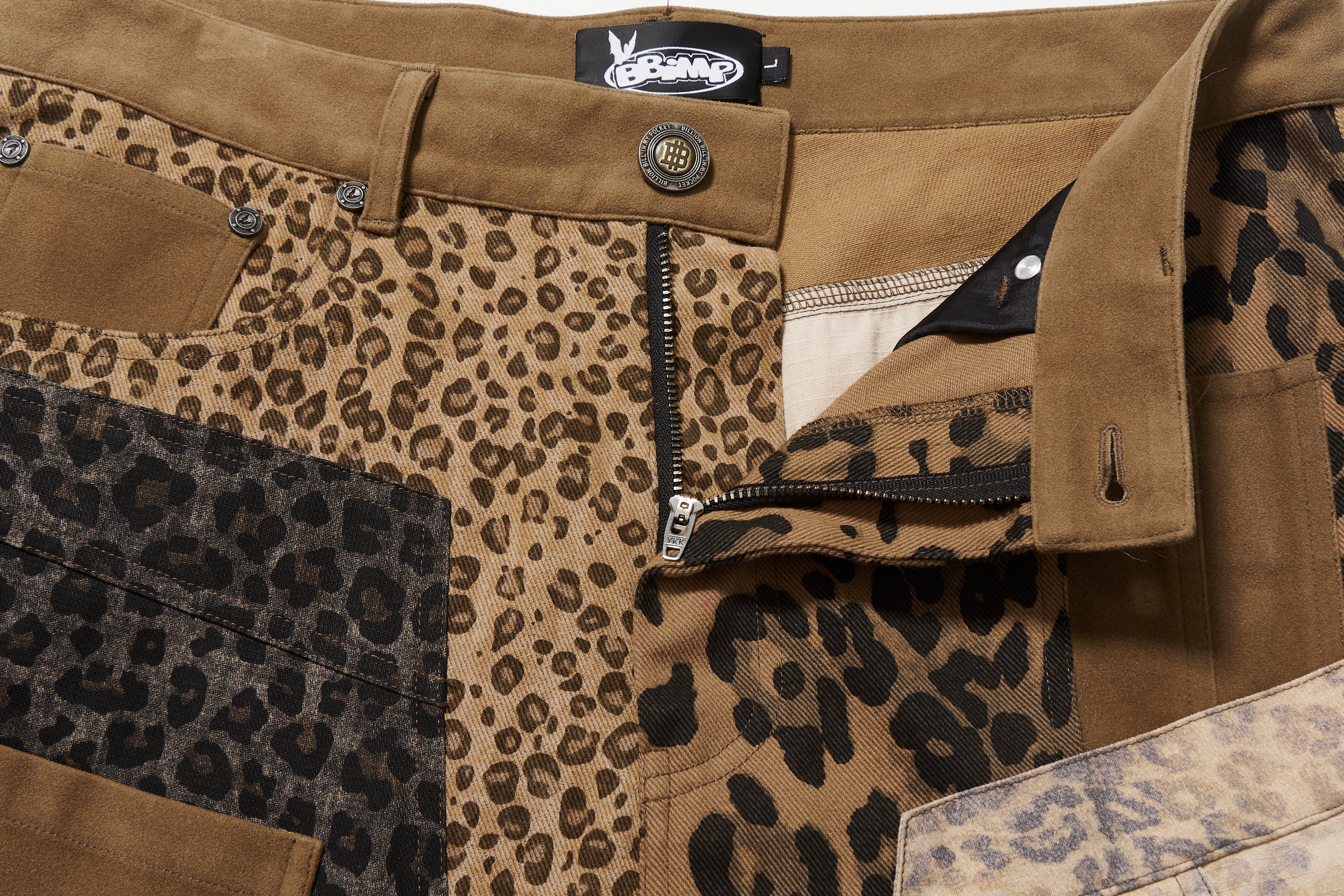 BBiMP Patchwork Leopard Print Trousers