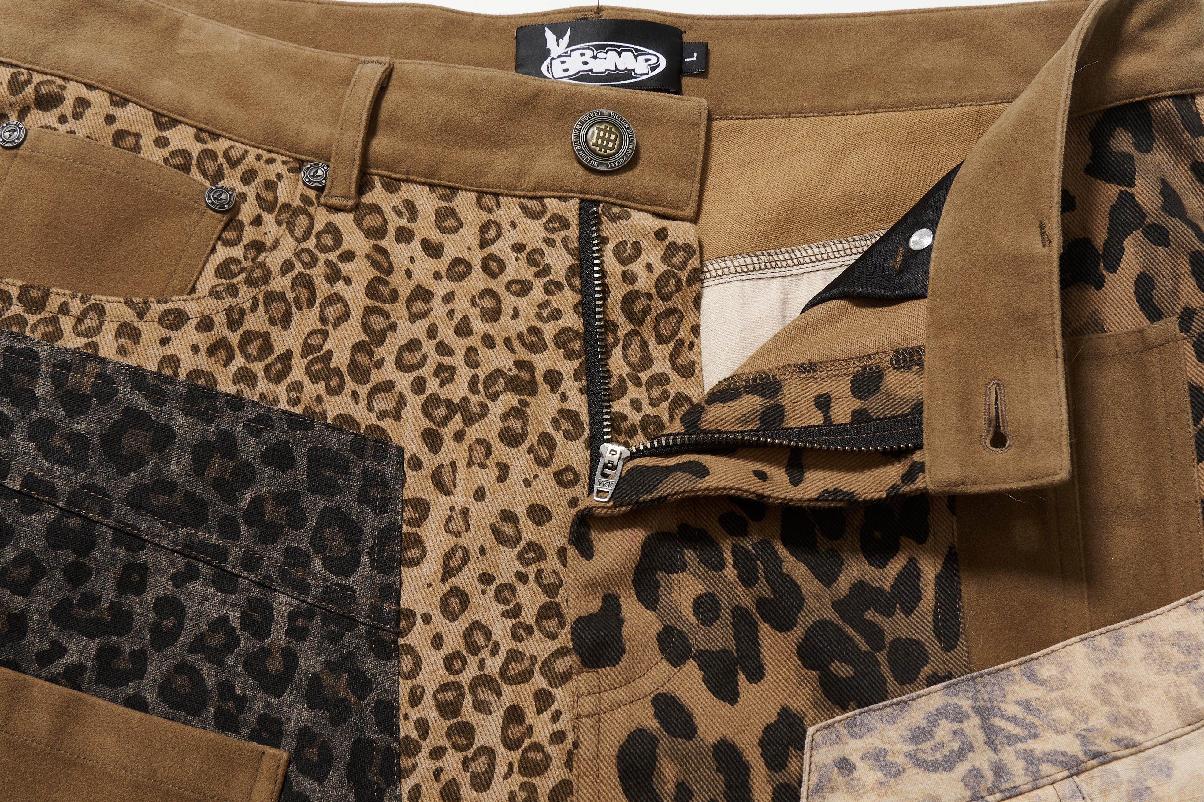 BBiMP Patchwork Leopard Print Trousers - BBiMP