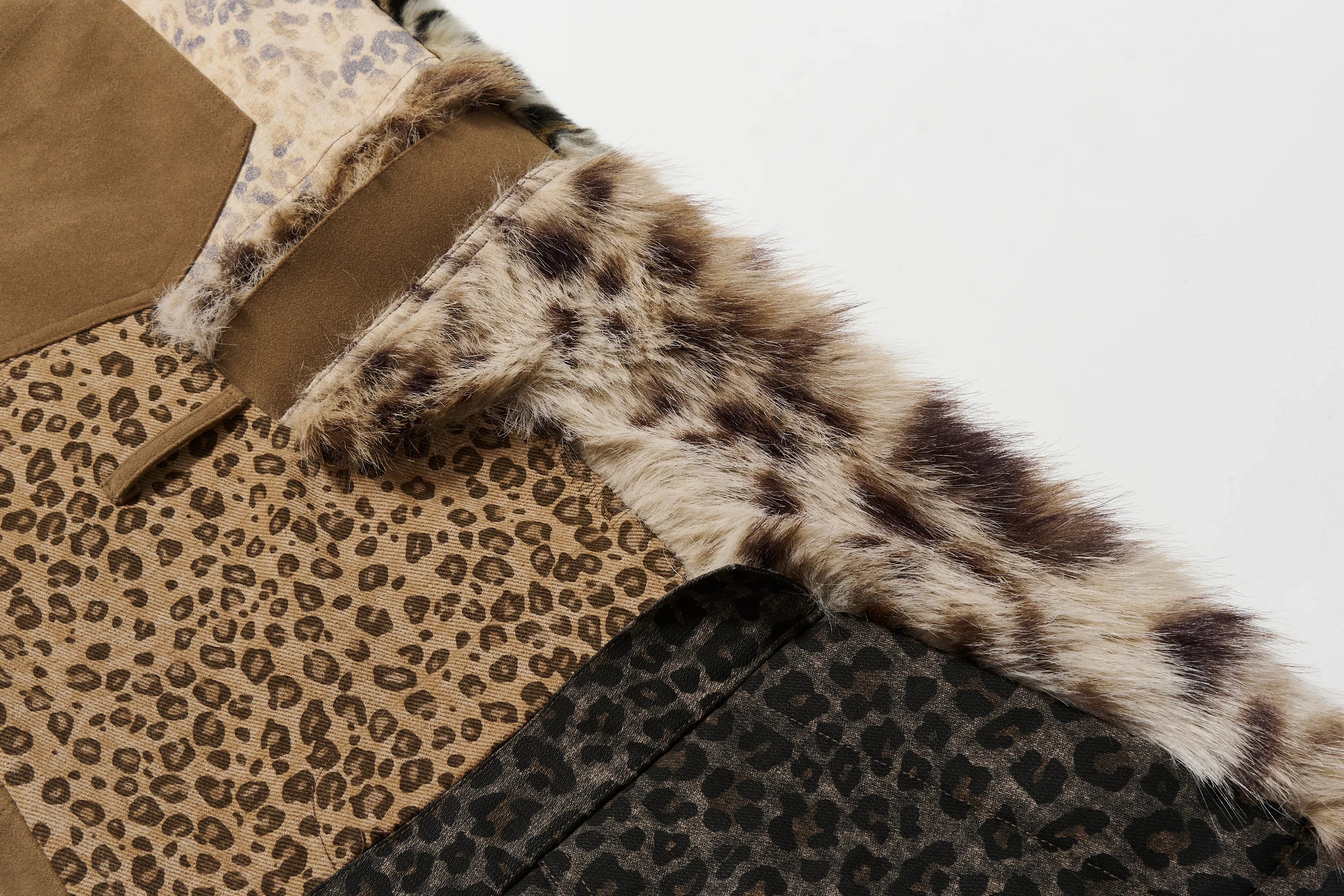 BBiMP Patchwork Leopard Print Trousers - BBiMP