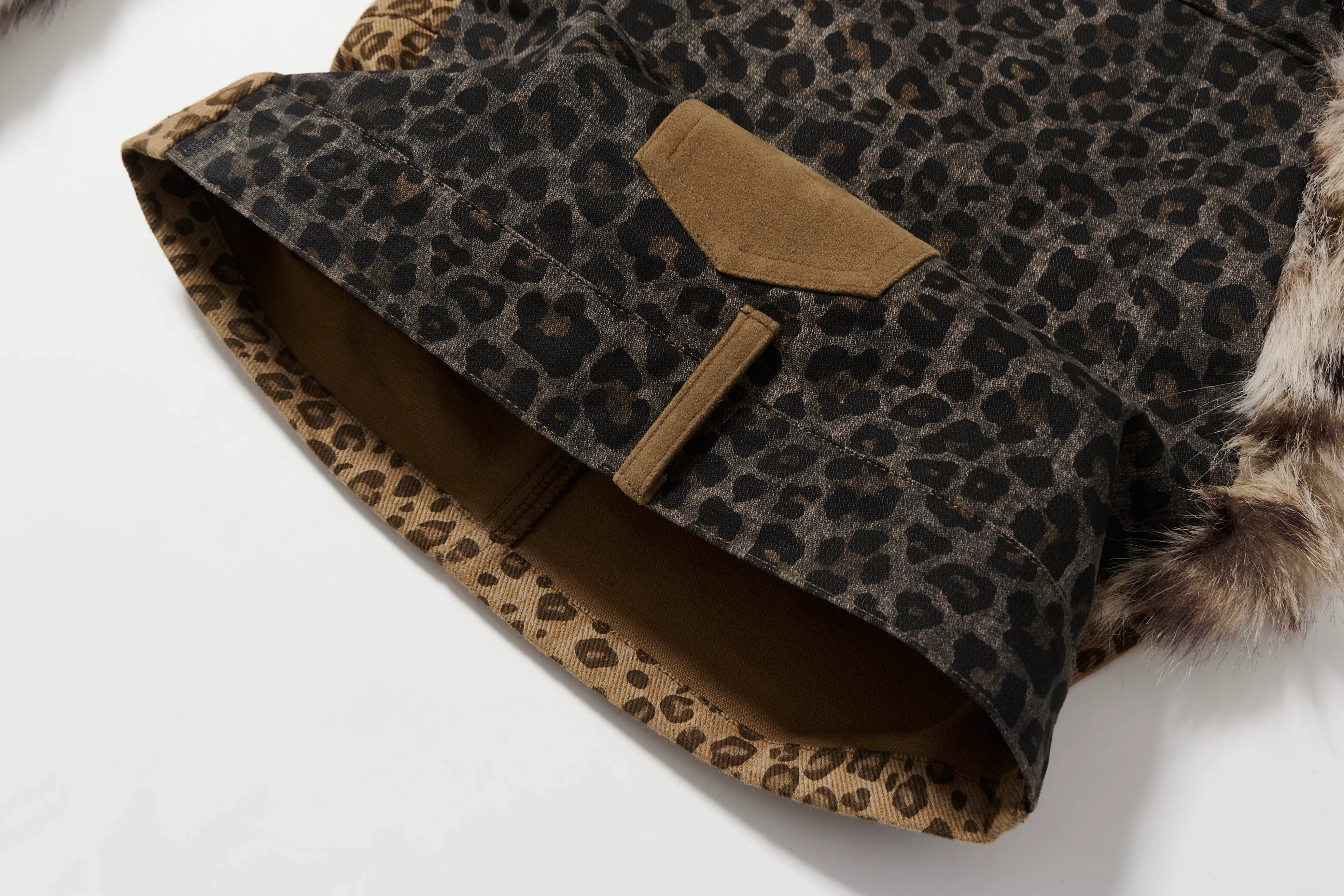 BBiMP Patchwork Leopard Print Trousers - BBiMP