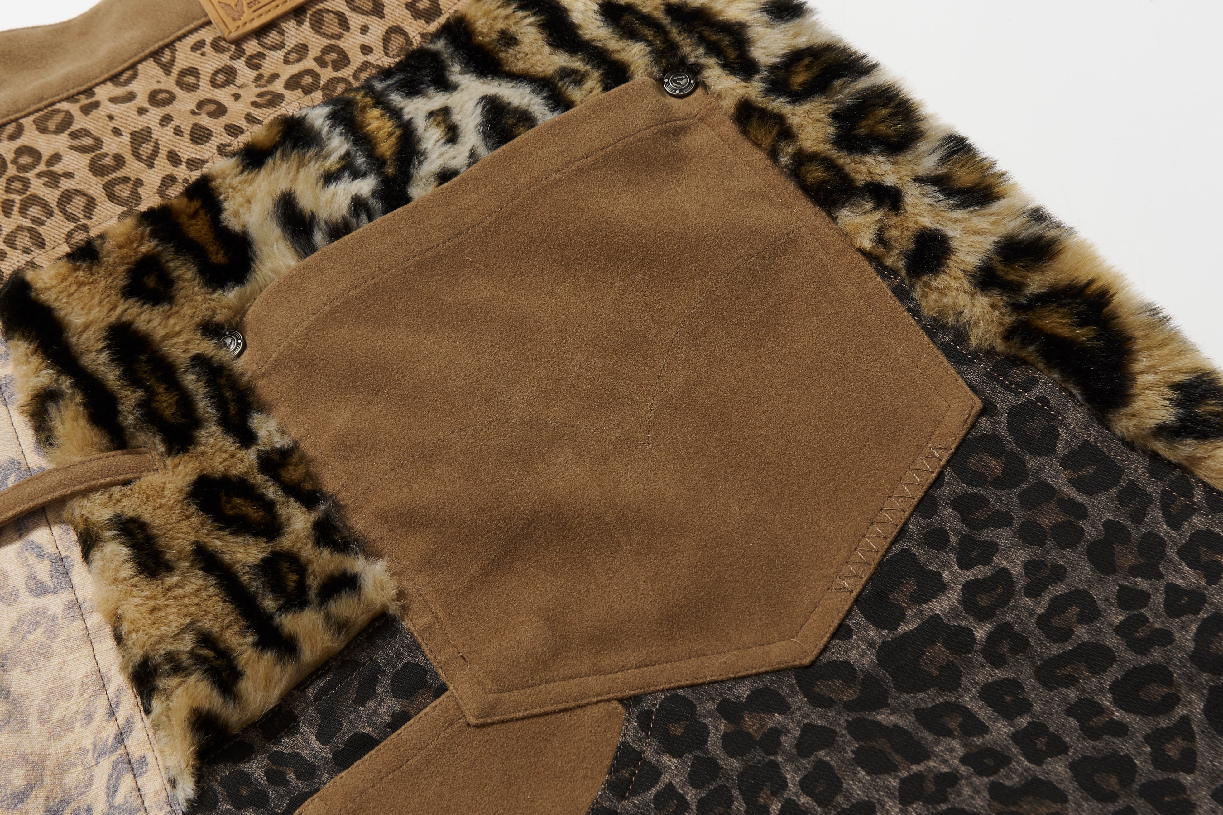 BBiMP Patchwork Leopard Print Trousers