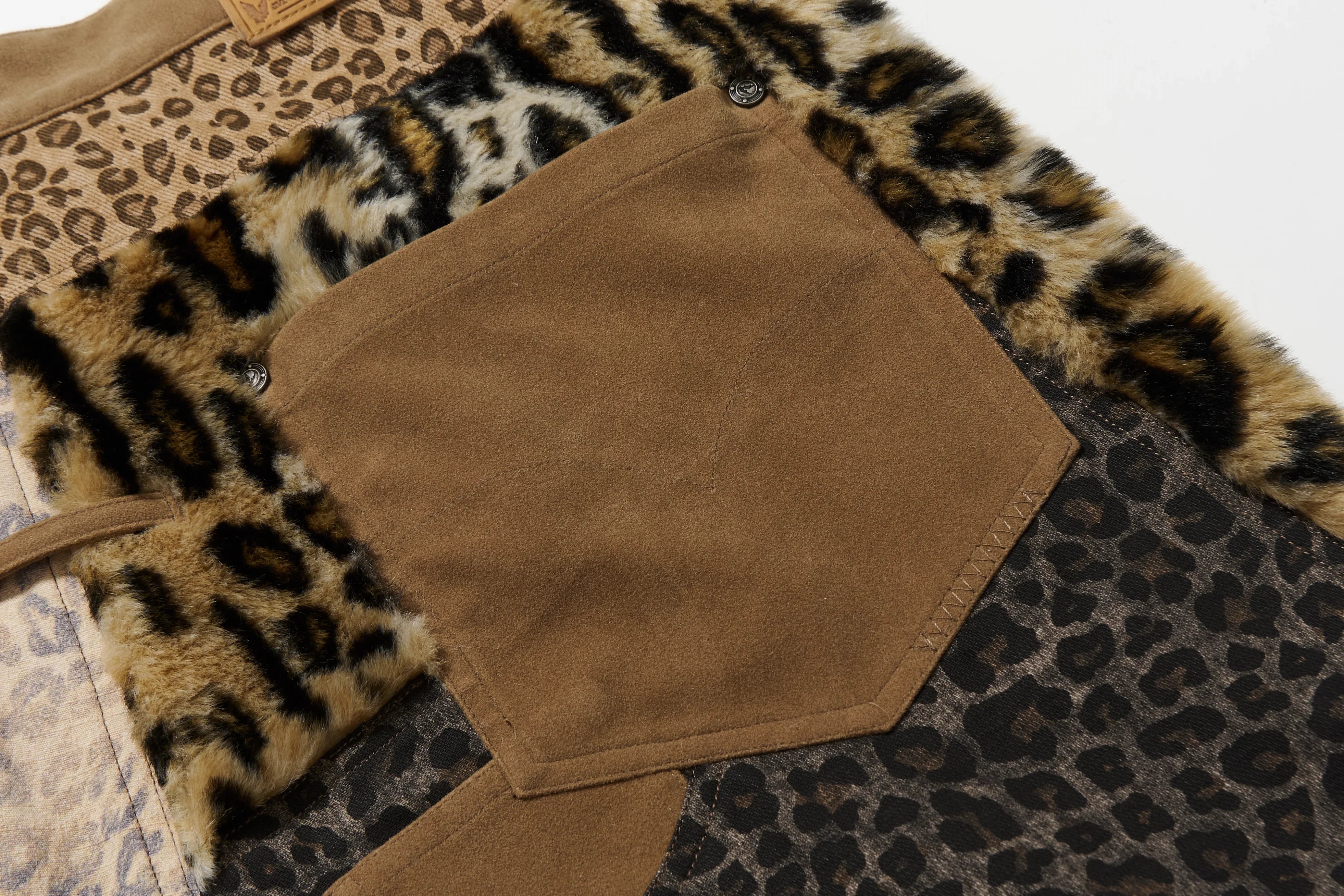 BBiMP Patchwork Leopard Print Trousers - BBiMP