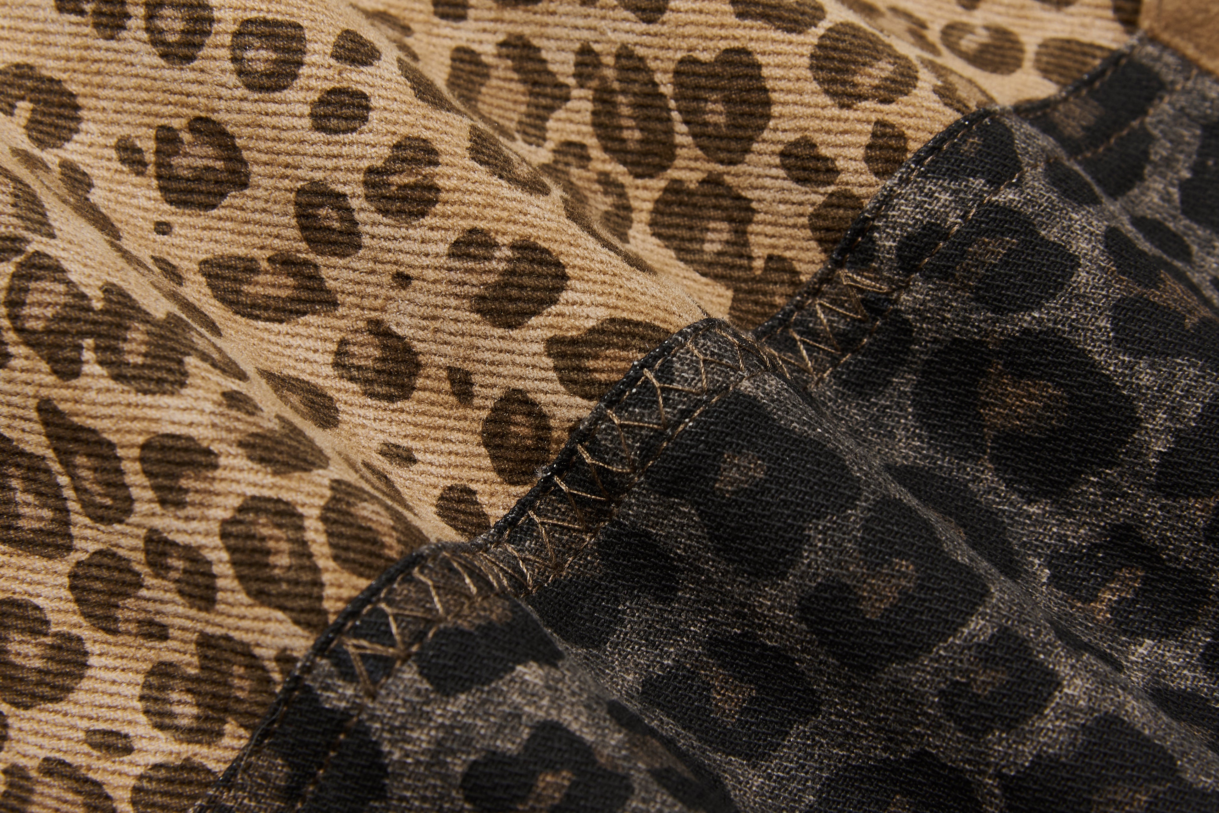 BBiMP Patchwork Leopard Print Trousers