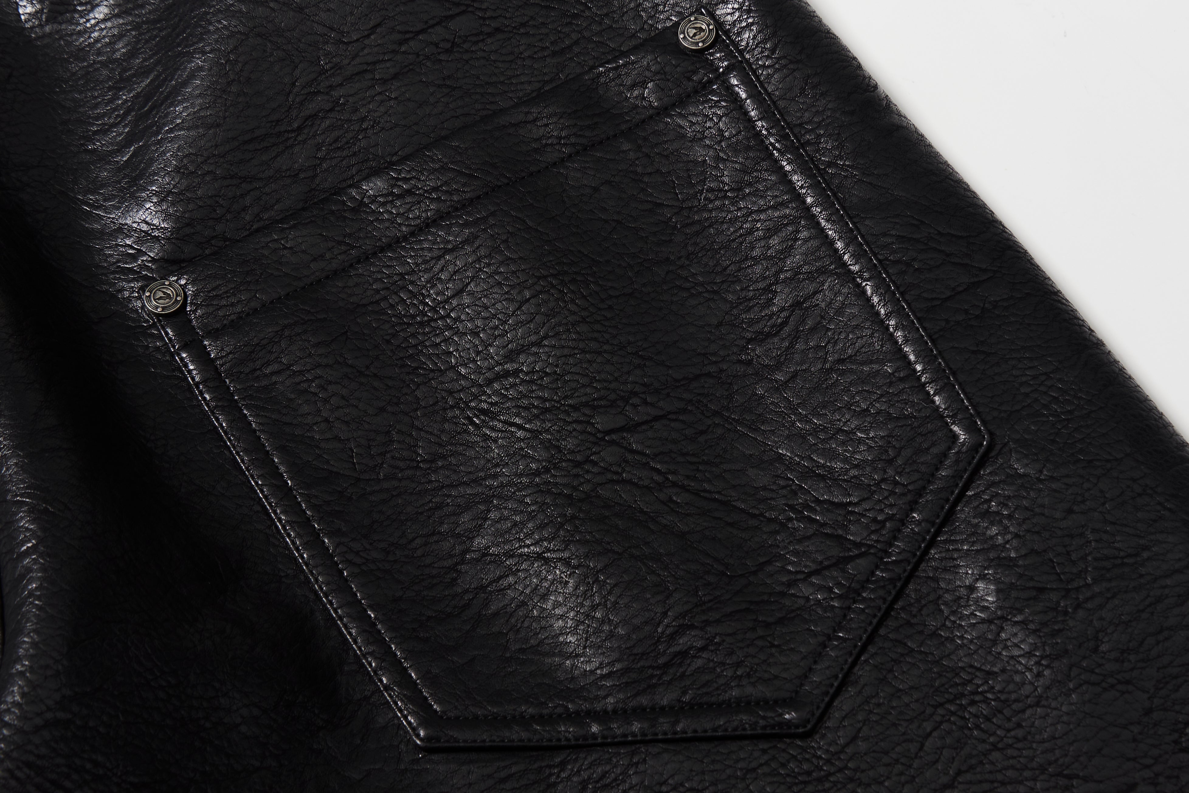 BBiMP Sequin Flame Moto Leather Pants