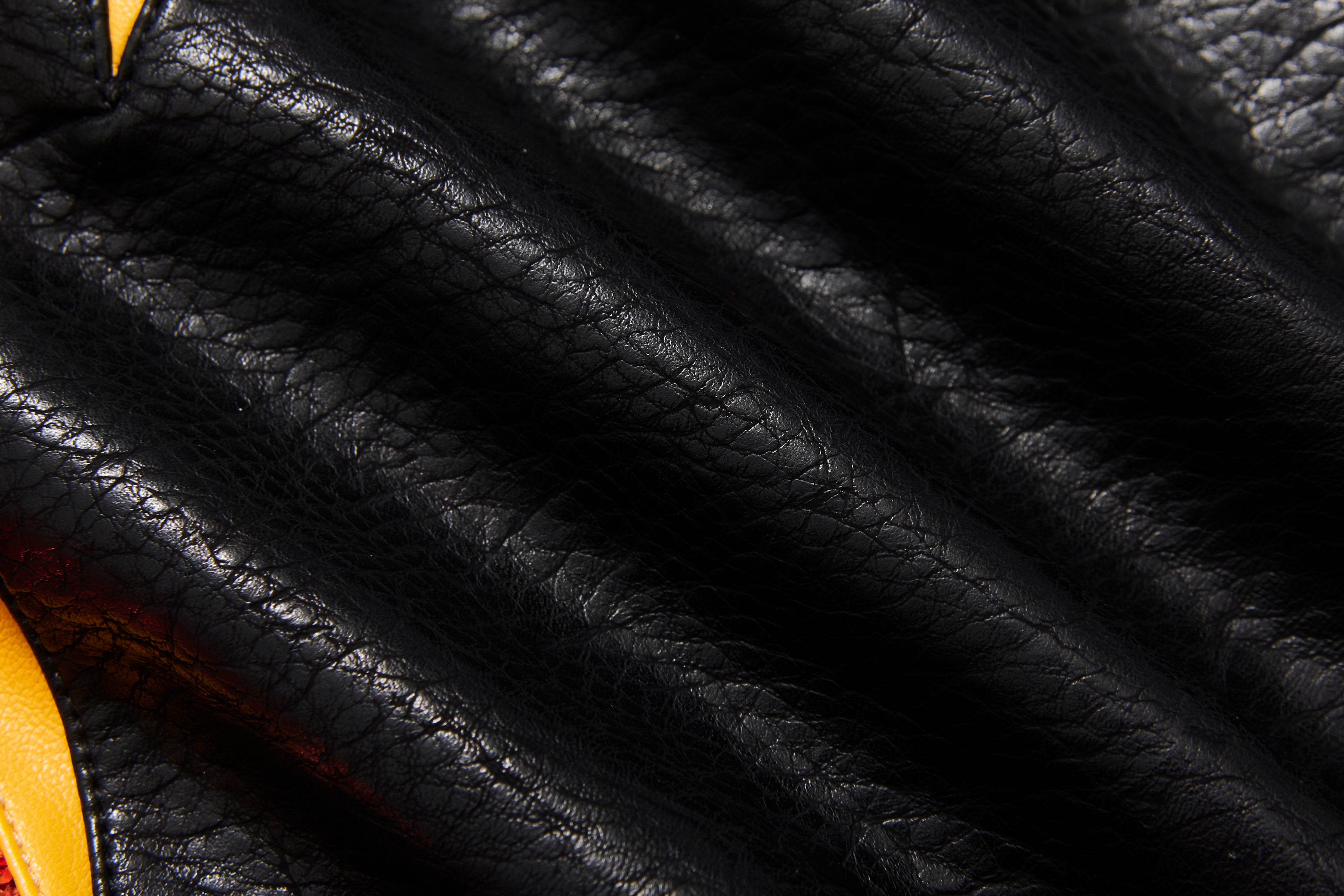 BBiMP Sequin Flame Moto Leather Pants