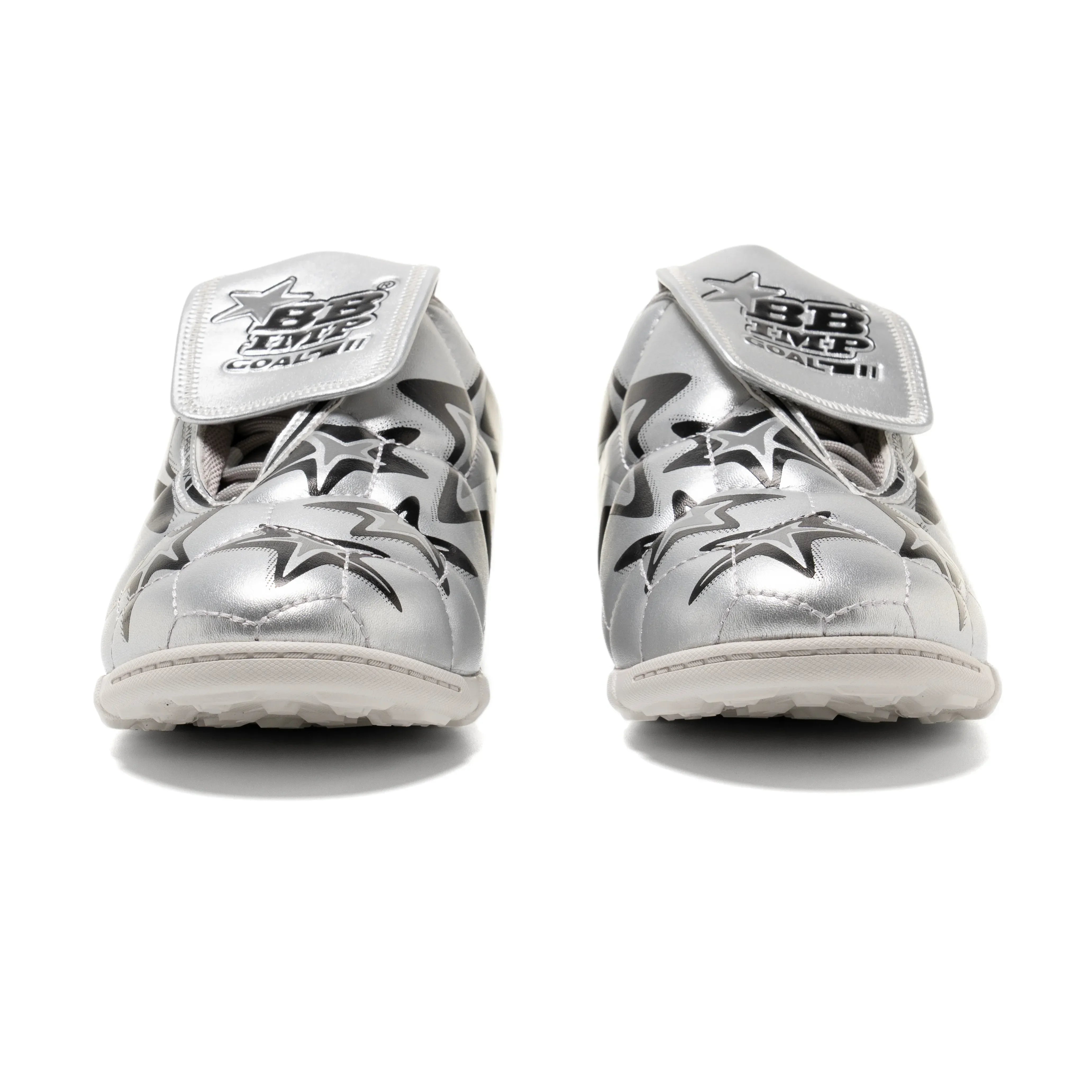 BBiMP Goal Soccer Shoes-Silver - BBiMP
