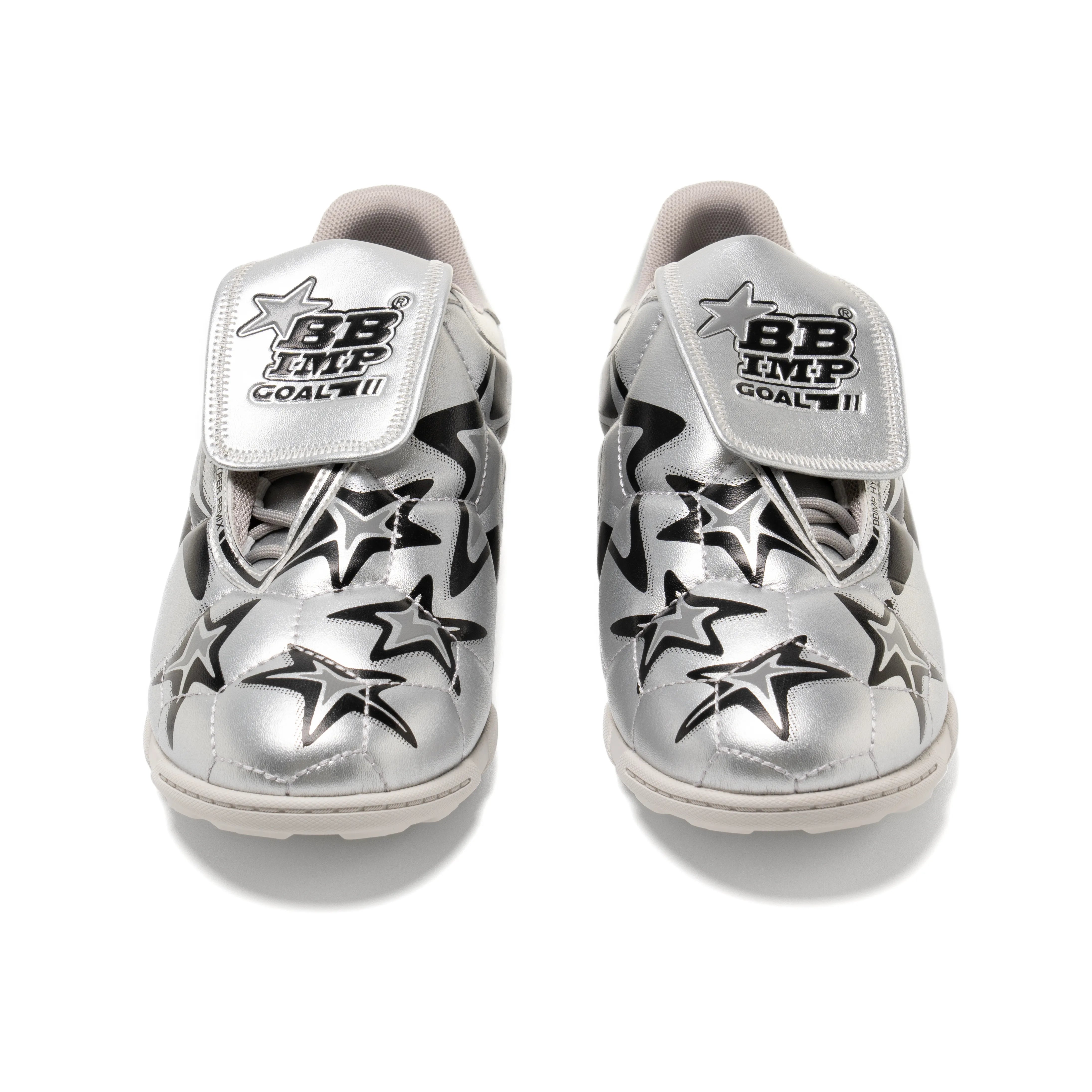 BBiMP Goal Soccer Shoes-Silver - BBiMP