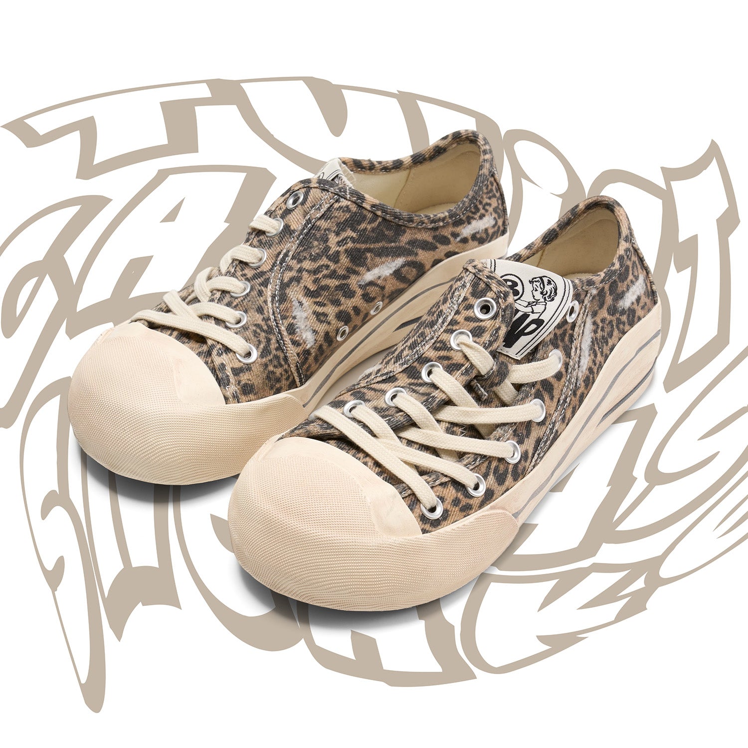 BBiMP Twist Cavans Sneaker-Leopard Print