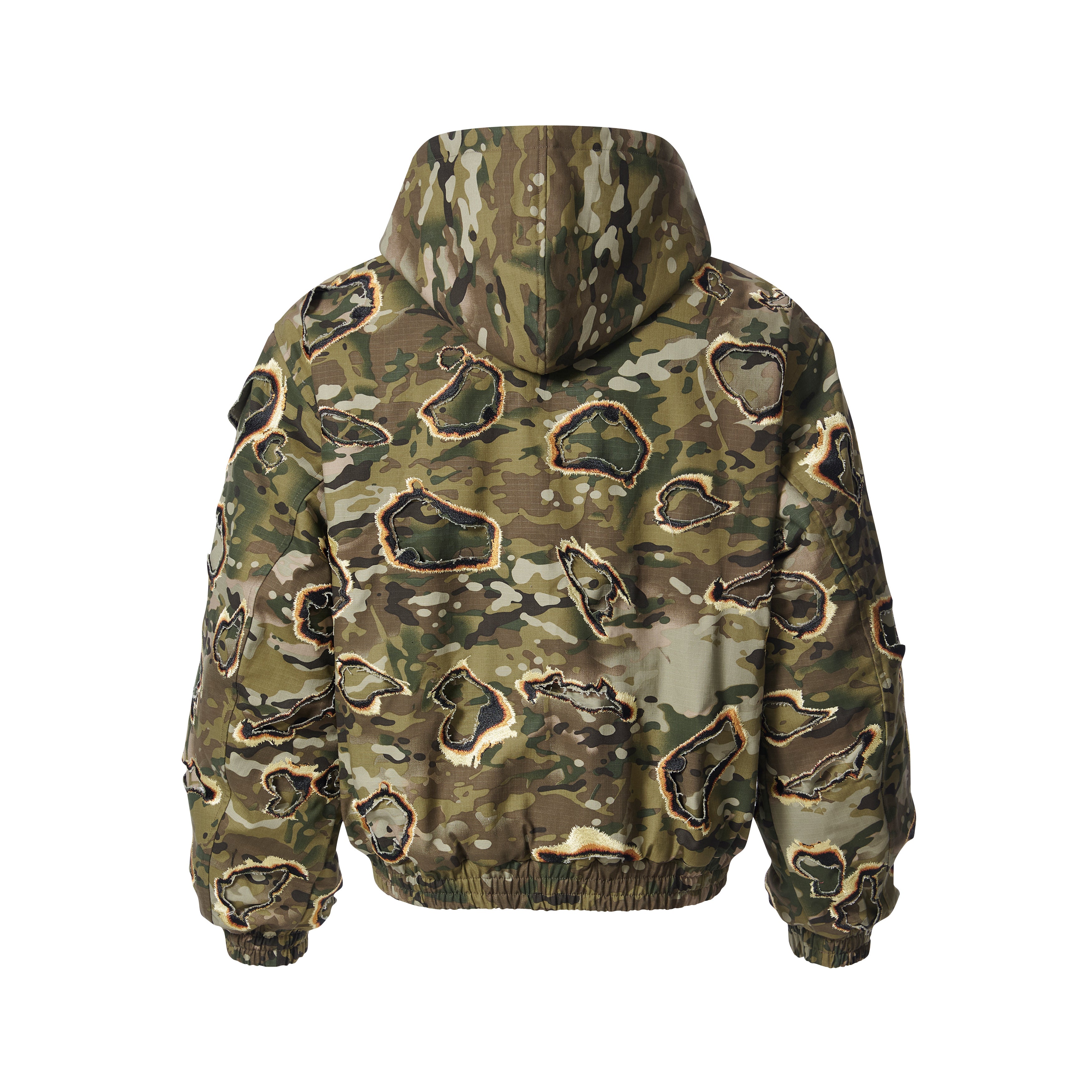 BBiMP Double Layer Burnt Camo Bomber Jacket