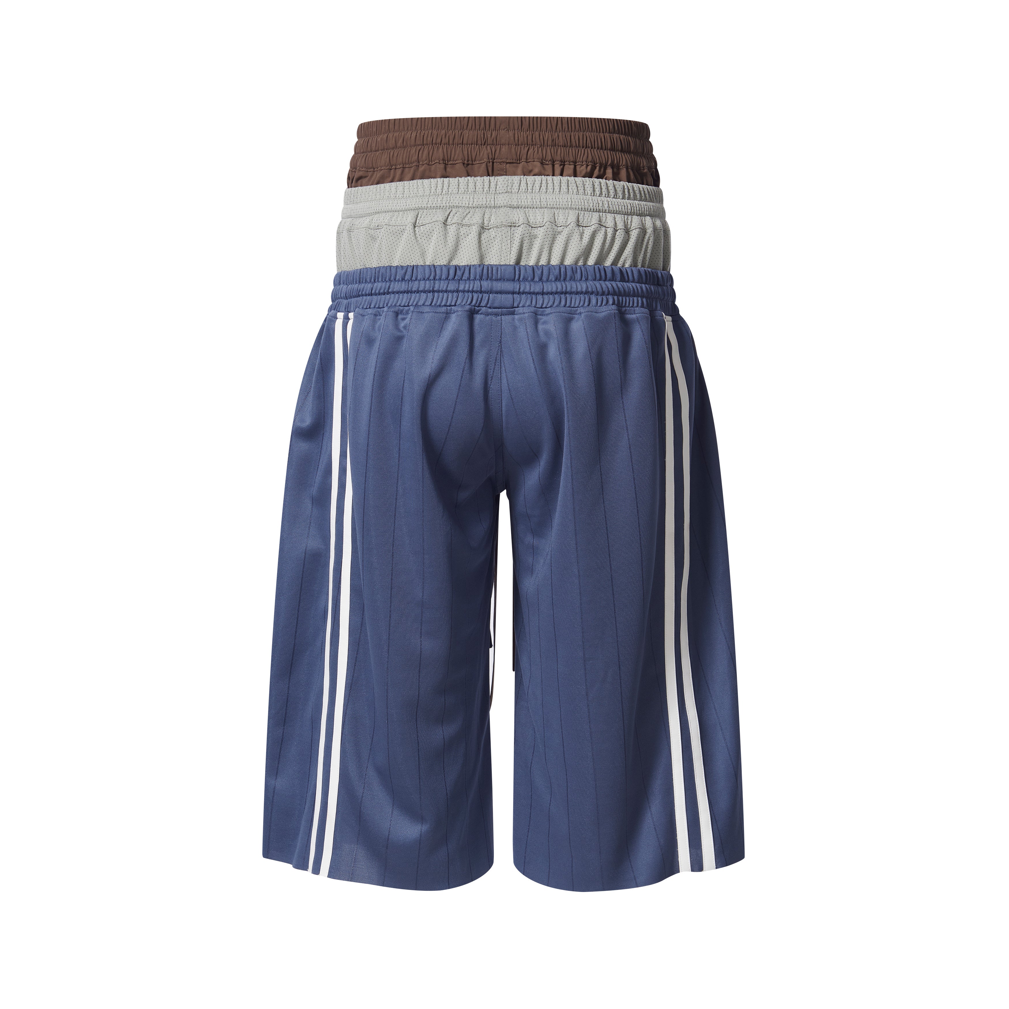 BBiMP Contrast Panel Multi-Waist Sports Shorts