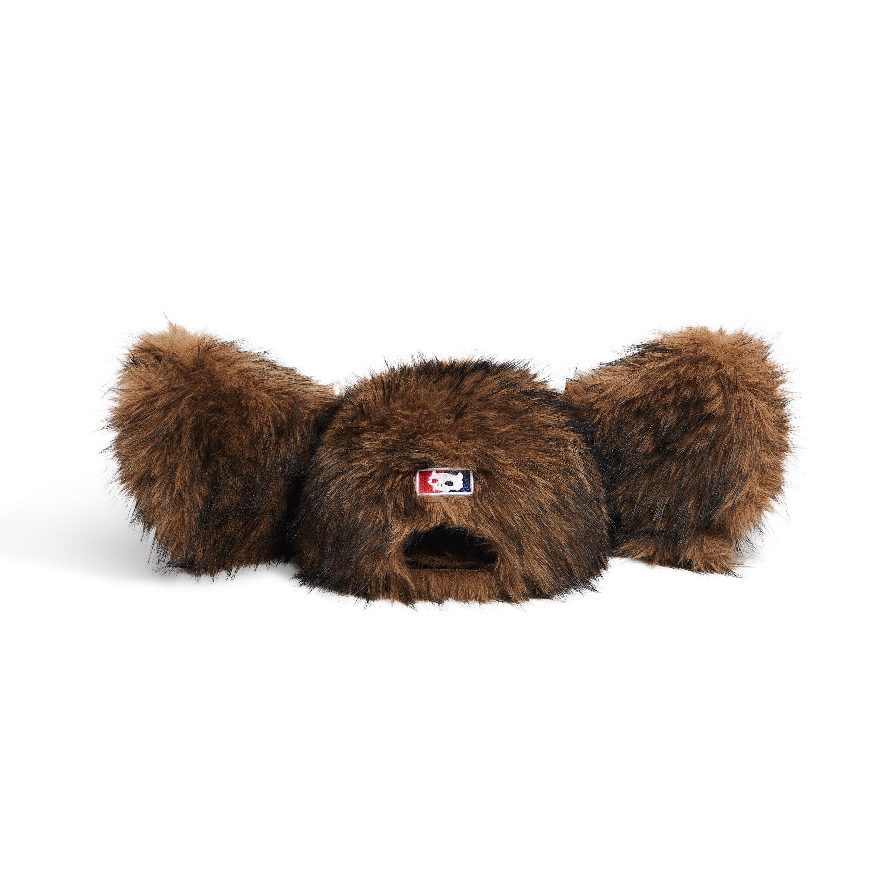 Fluffy Big Ear Snapback Cap - Brown