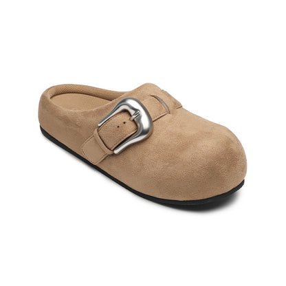BBiMP Cartoon Puff-Lock Slippers – Brown