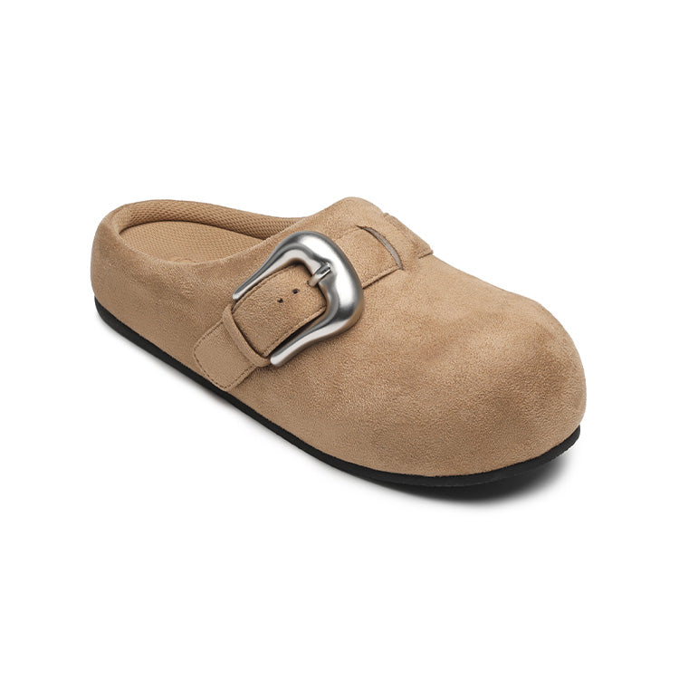 BBiMP Cartoon Puff-Lock Slippers – Brown
