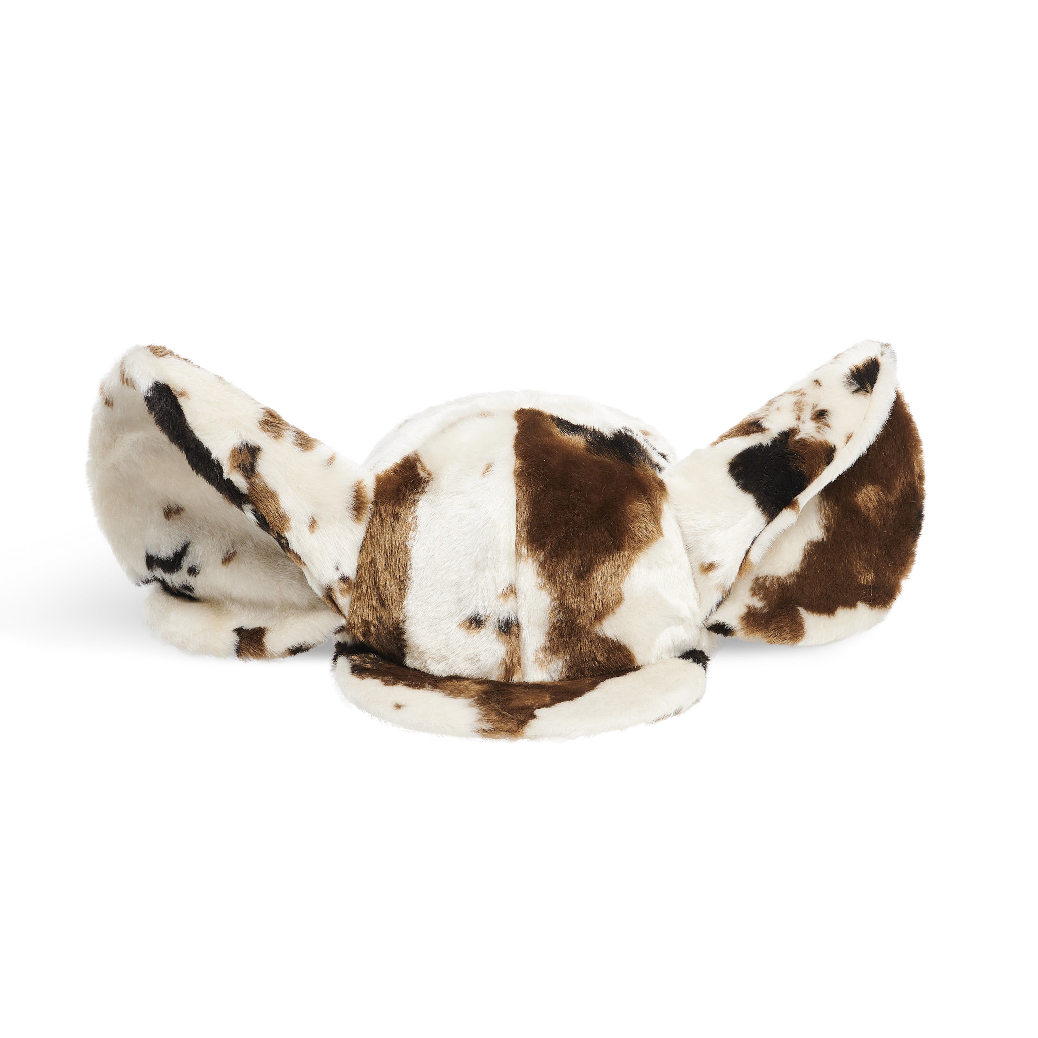 Fluffy Big Ear Snapback Cap - Cowhide