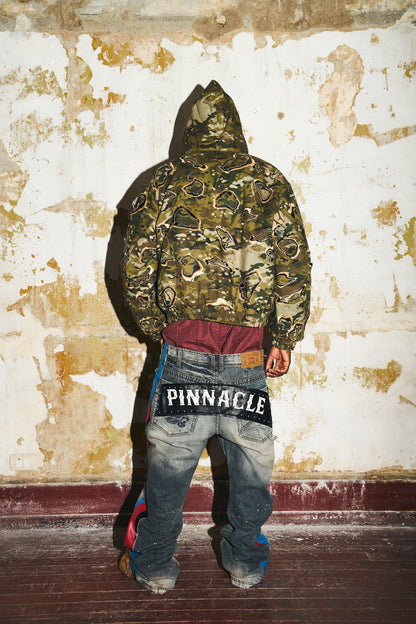 BBiMP Double Layer Burnt Camo Bomber Jacket