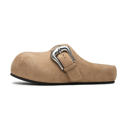 BBiMP Cartoon Puff-Lock Slippers – Brown