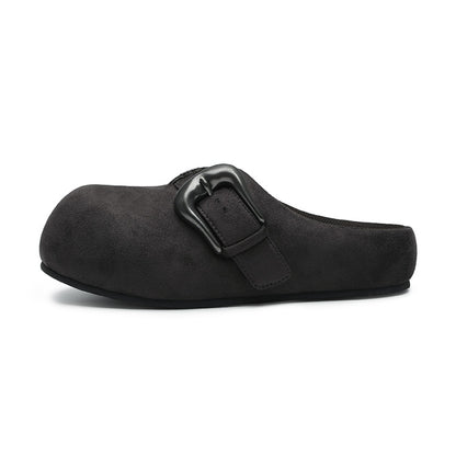 BBiMP Cartoon Puff-Lock Slippers – Carbon Black
