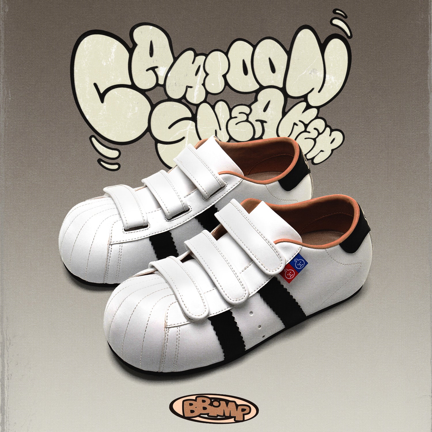 BBiMP Cartoon Sneaker-White