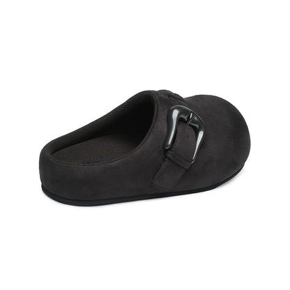 BBiMP Cartoon Puff-Lock Slippers – Carbon Black