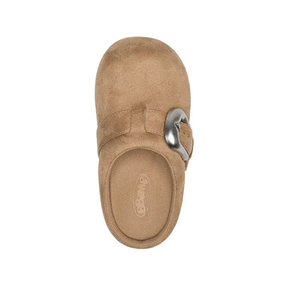 BBiMP Cartoon Puff-Lock Slippers – Brown