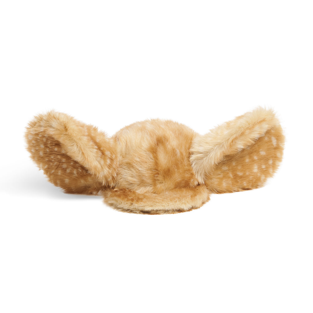 Fluffy Big Ear Snapback Cap - Yellow